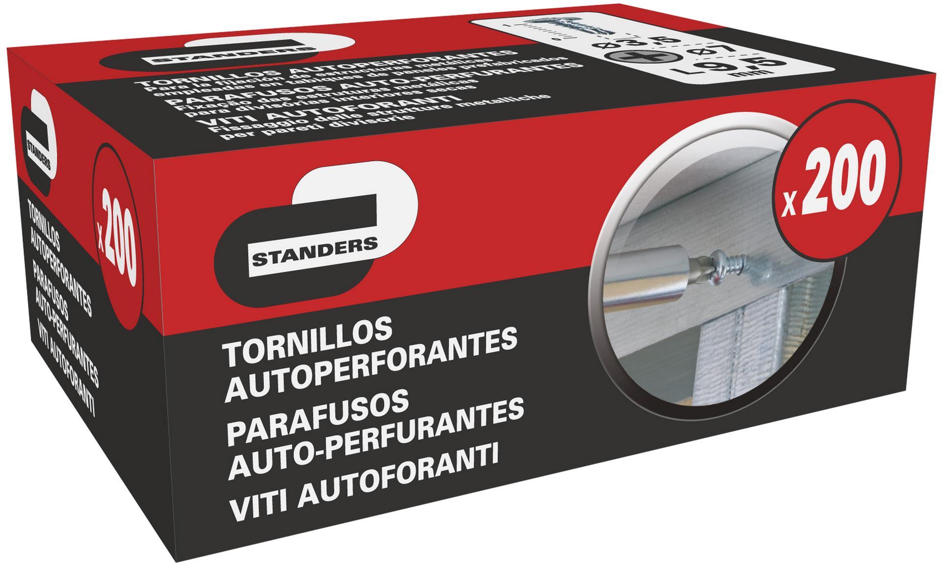 200 Tornillo metal/metal para estructura de placas de yeso ,ø 3.5 x L.9.5 mm - 2