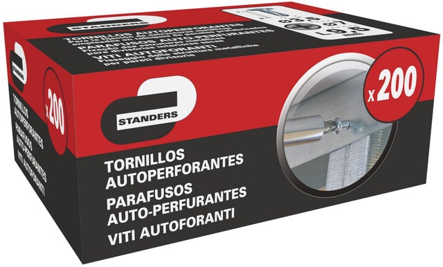 200 Tornillo metal/metal para estructura de placas de yeso ,ø 3.5 x L.9.5 mm