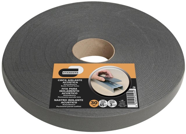 Fita para placas de gesso STANDERS ISOLAMENTO ACÚSTICO 47MM 30M