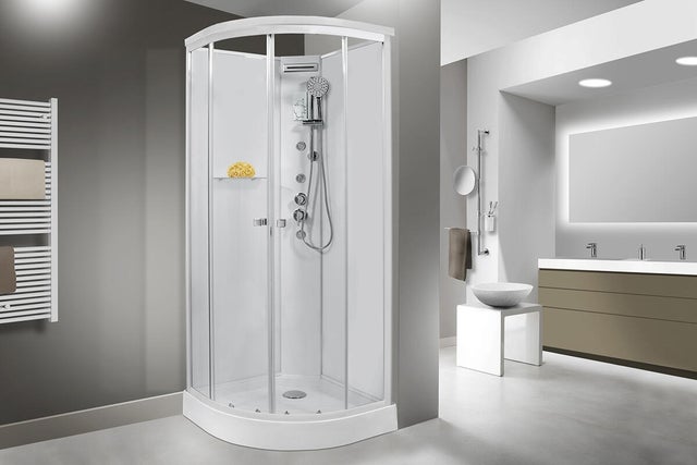 Cabina doccia idromassaggio semicerchio Anelis