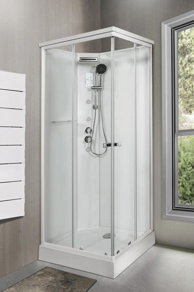 Cabina doccia idromassaggio rettangolare Anelis 70 x 90 cm