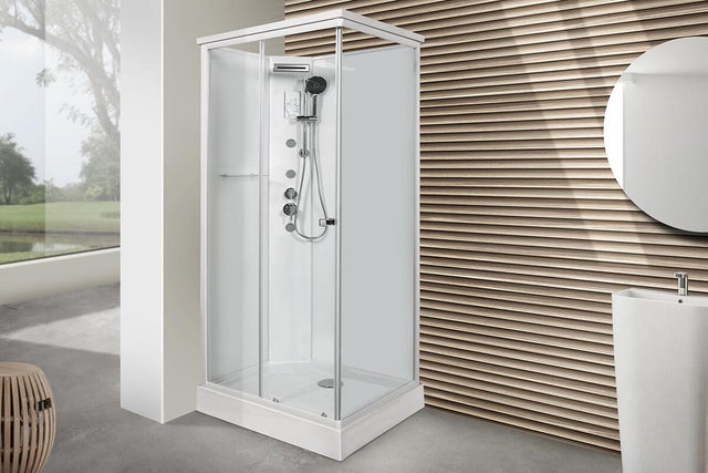 Cabina doccia idromassaggio rettangolare Anelis 80 x 120 cm