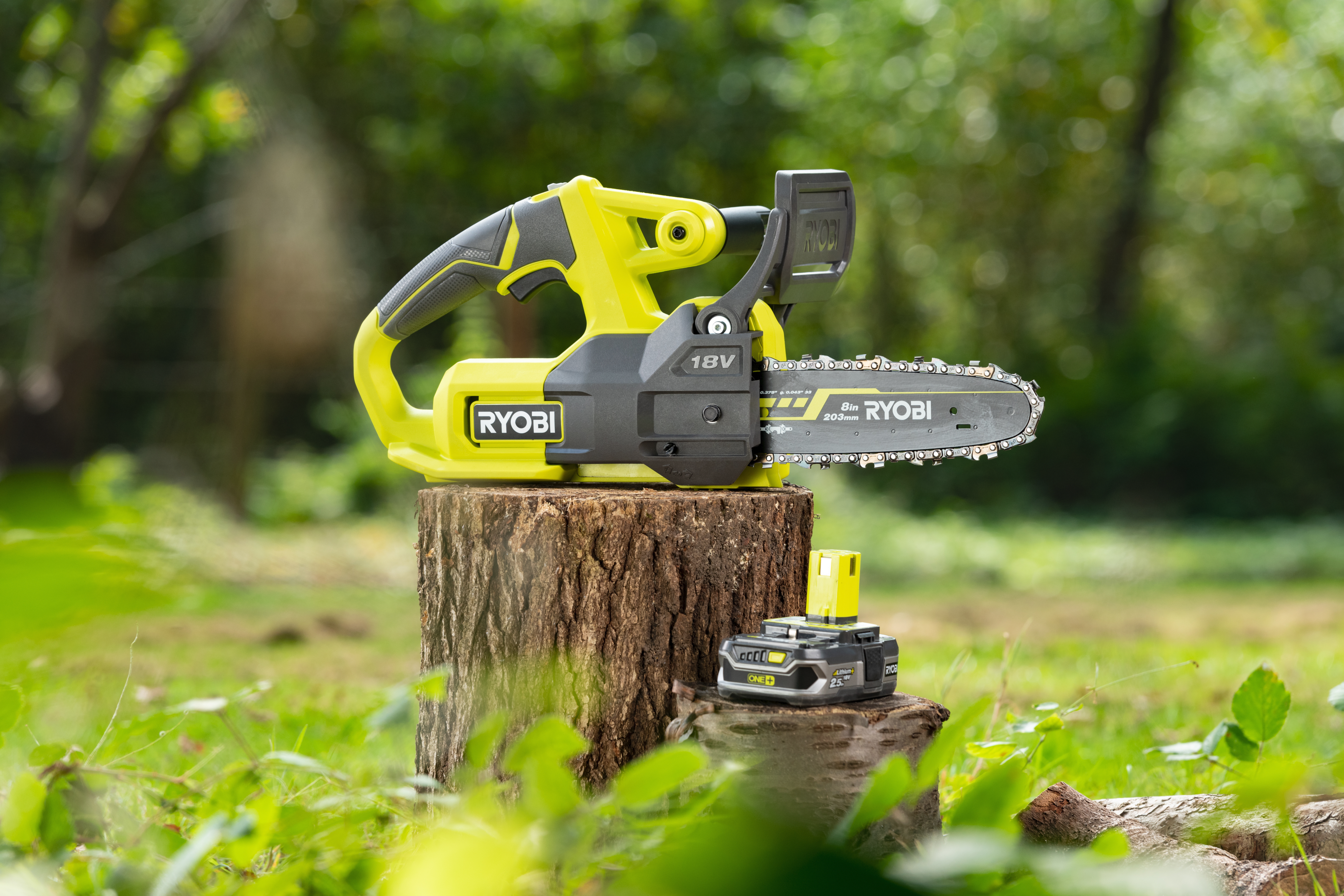 Motosega a batteria RYOBI RY18CS20A-125 2.5Ah 18V barra da 20 cm, 1 batteria inclusa - 2