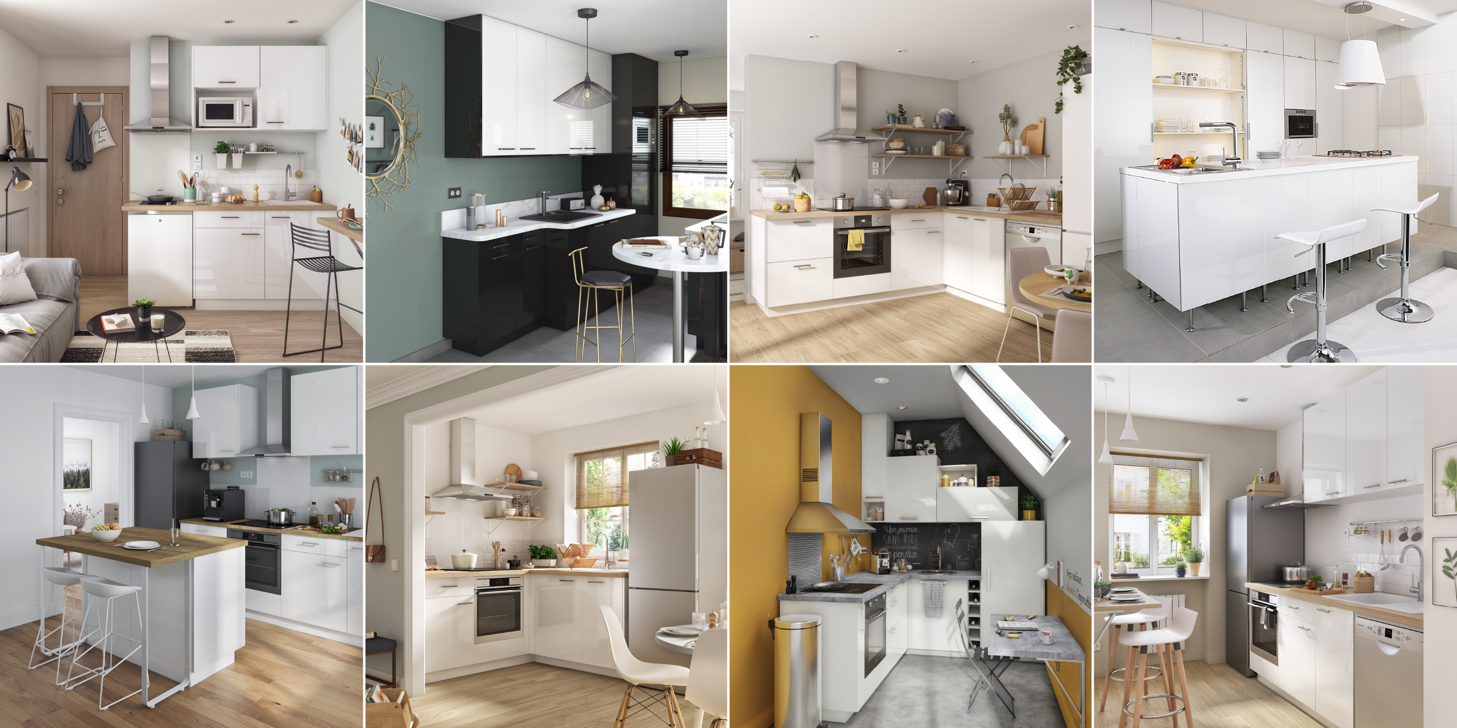 ambientes de cocina Sevilla blanca - 0