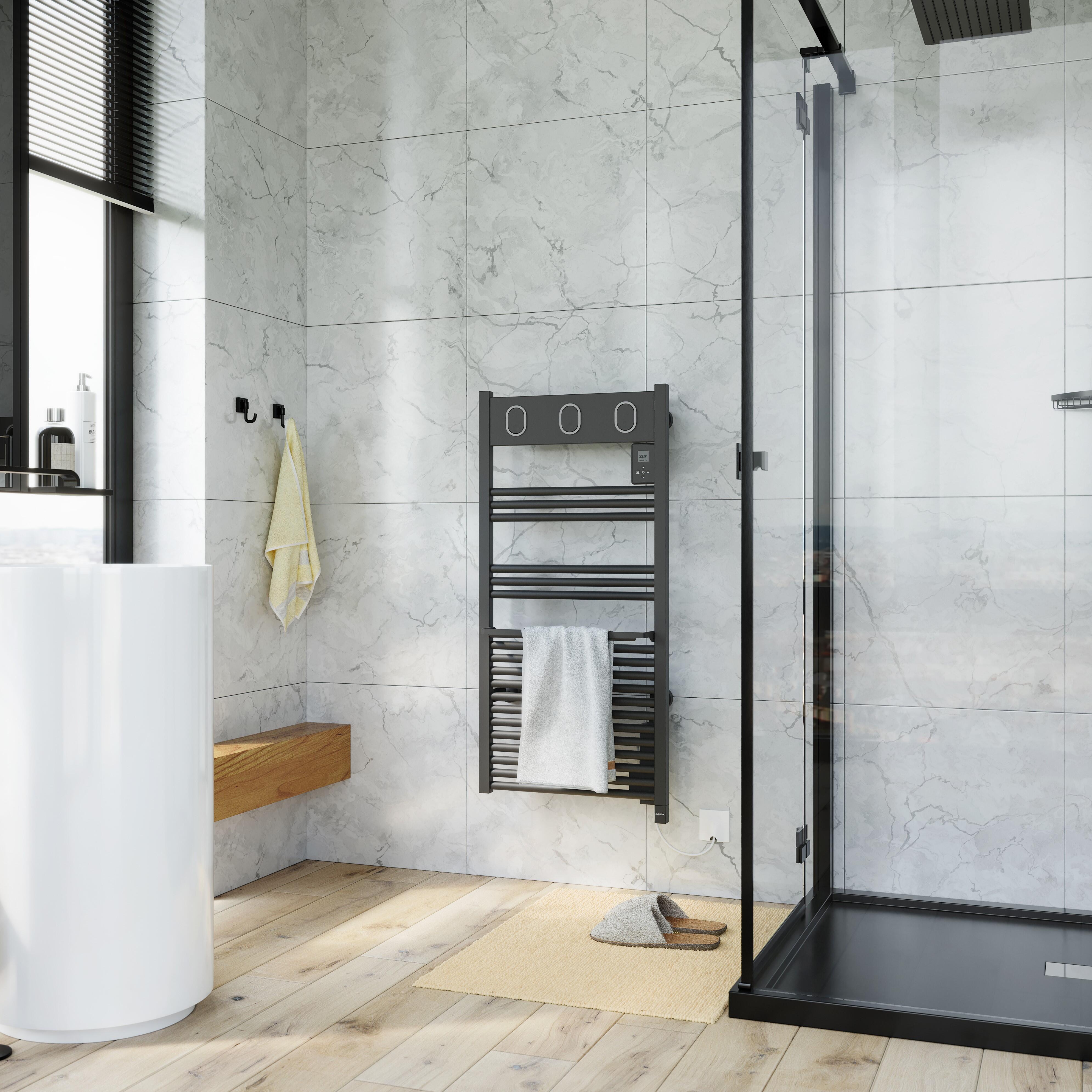 Sèche-serviettes électrique MARAPI TACTILE SAUTER 500W anthracite - 2