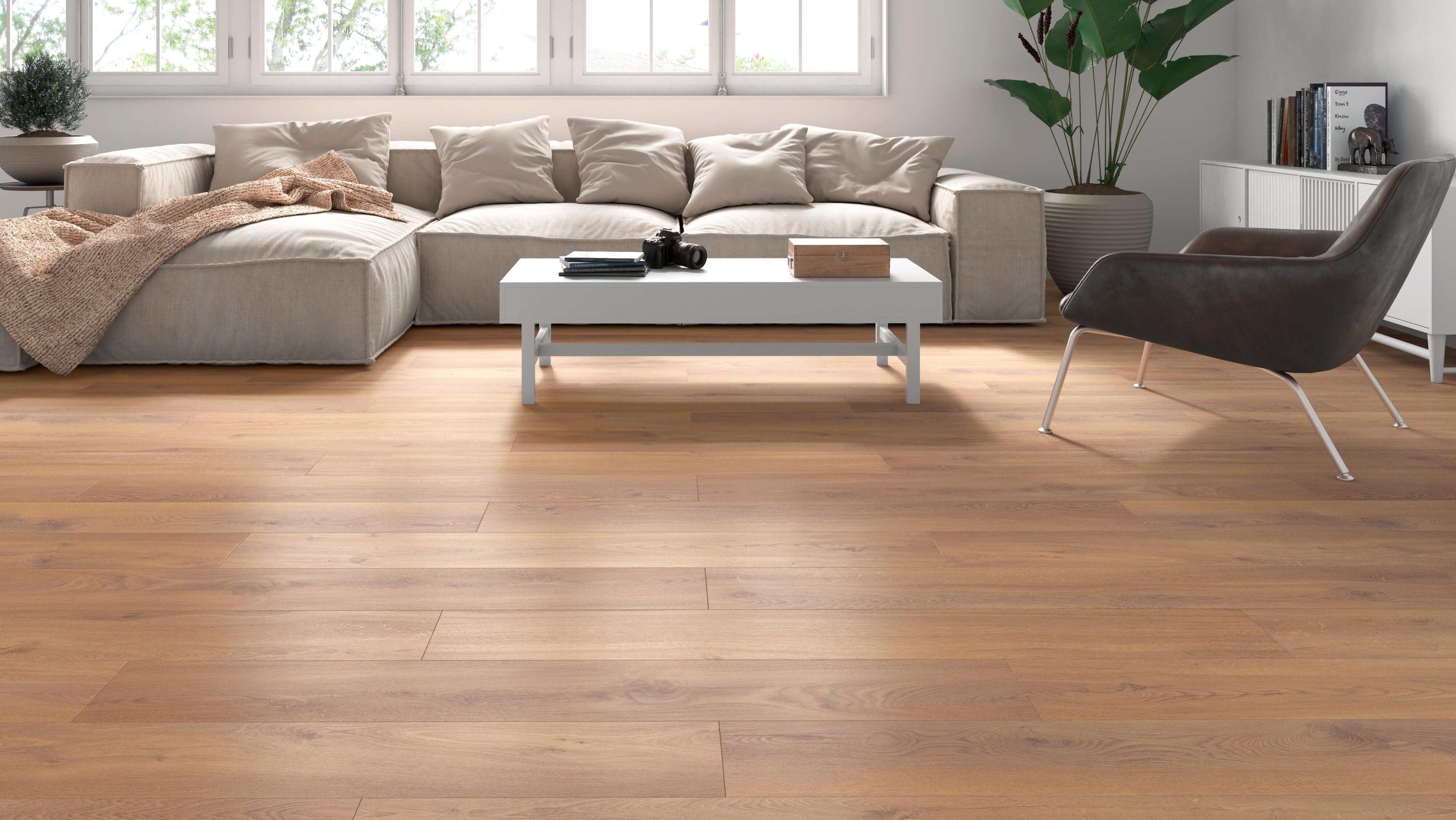 Pavimento flutuante laminado Roble médio 7 mm Egger NAT320 - 9