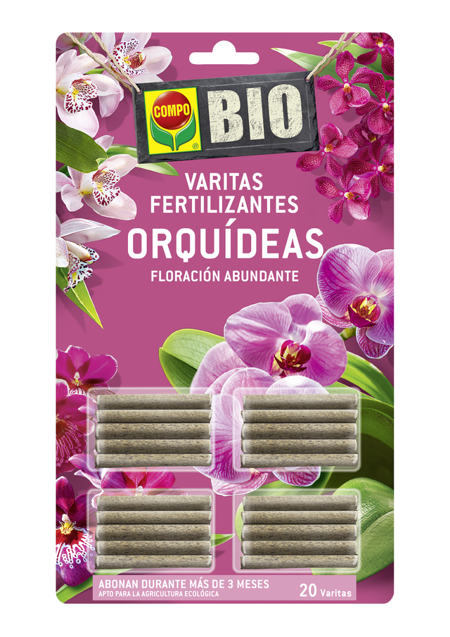 Abono en varitas COMPO BIO para orquídeas 20 unidades
