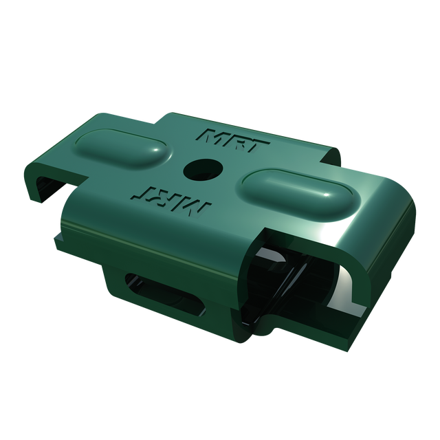 Abrazadera Quickfix de acero verde para tubos