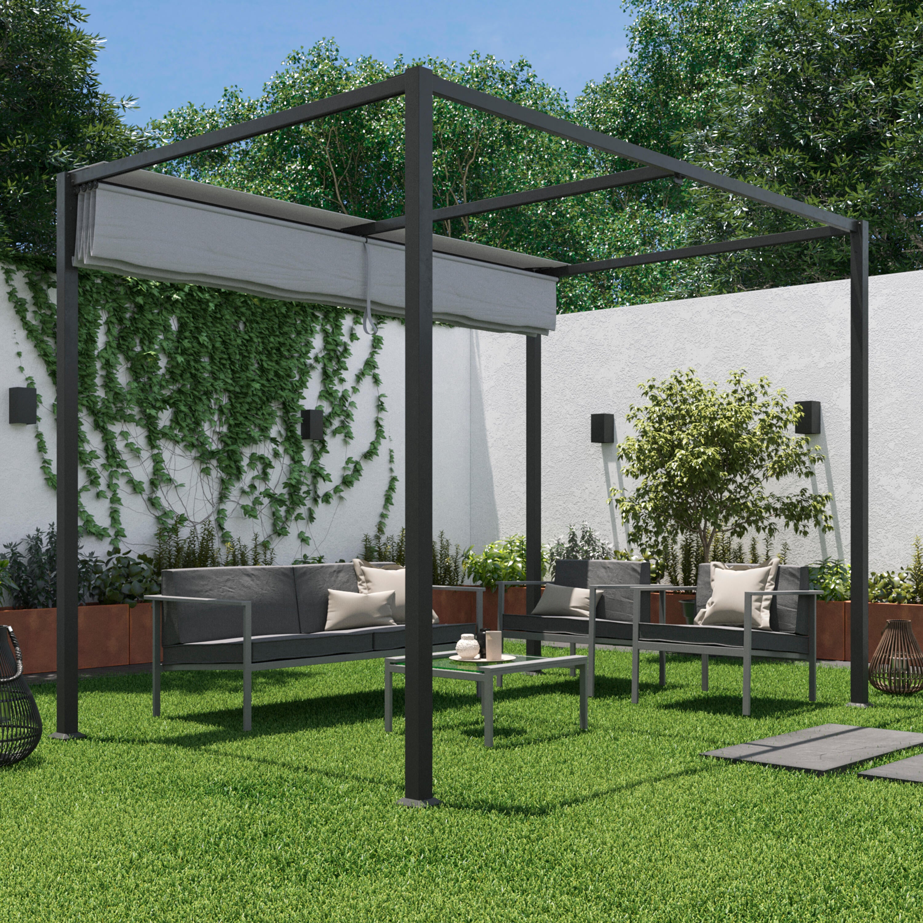 Pérgola de aço NATERIAL HORALI 2X3M - 5
