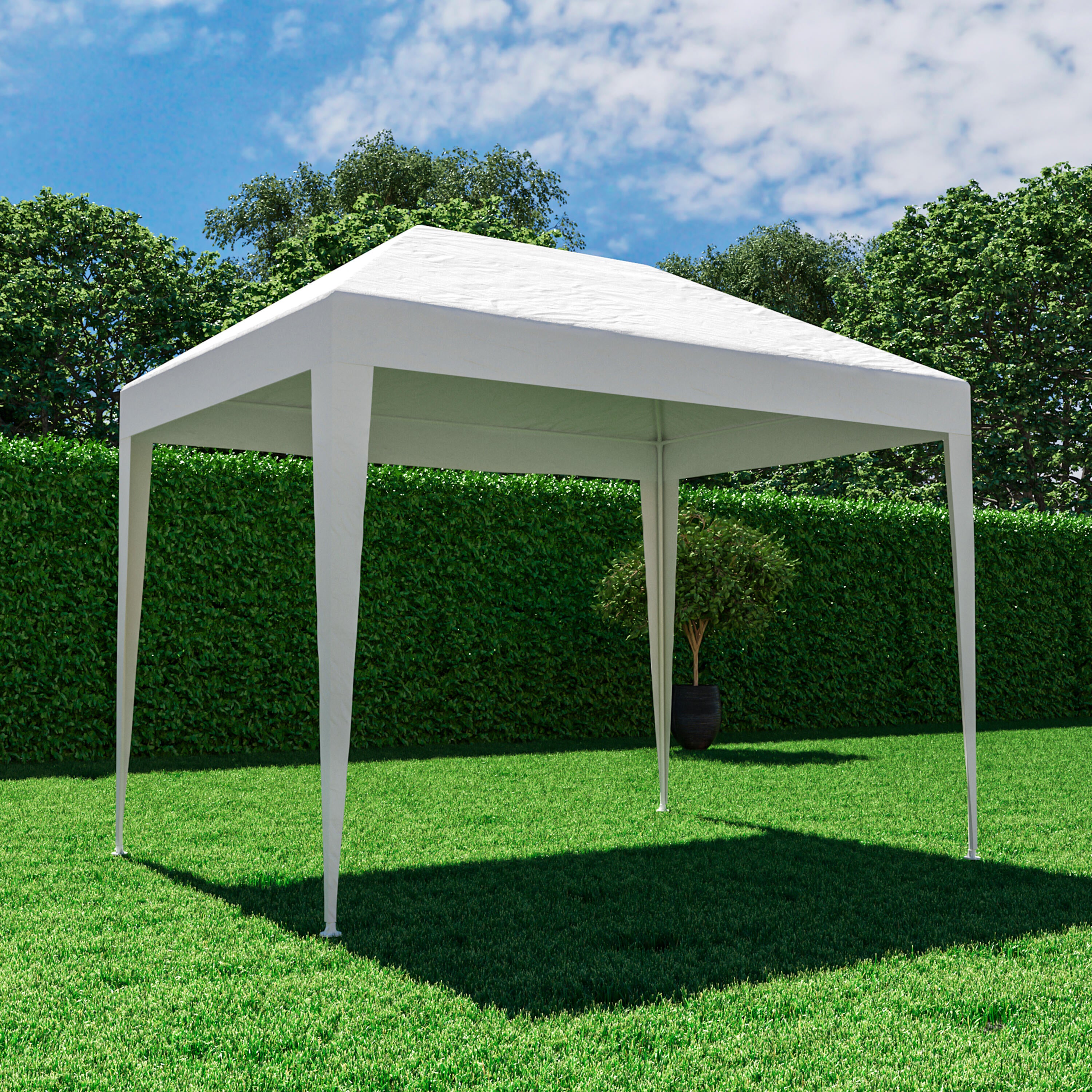 Tenda de metal basic Sero 190 x 290 cm branco - 4
