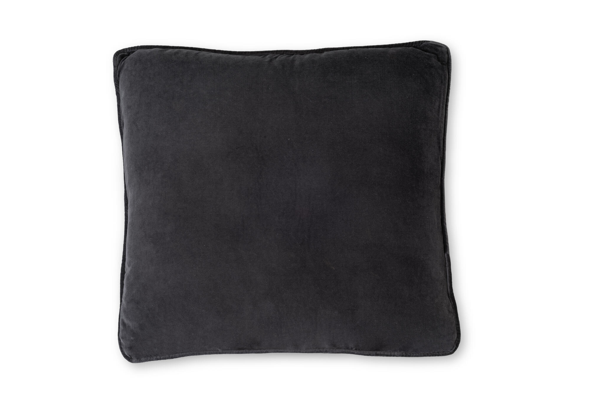 Cojín decorativo velvet antr liso 60x60 cm