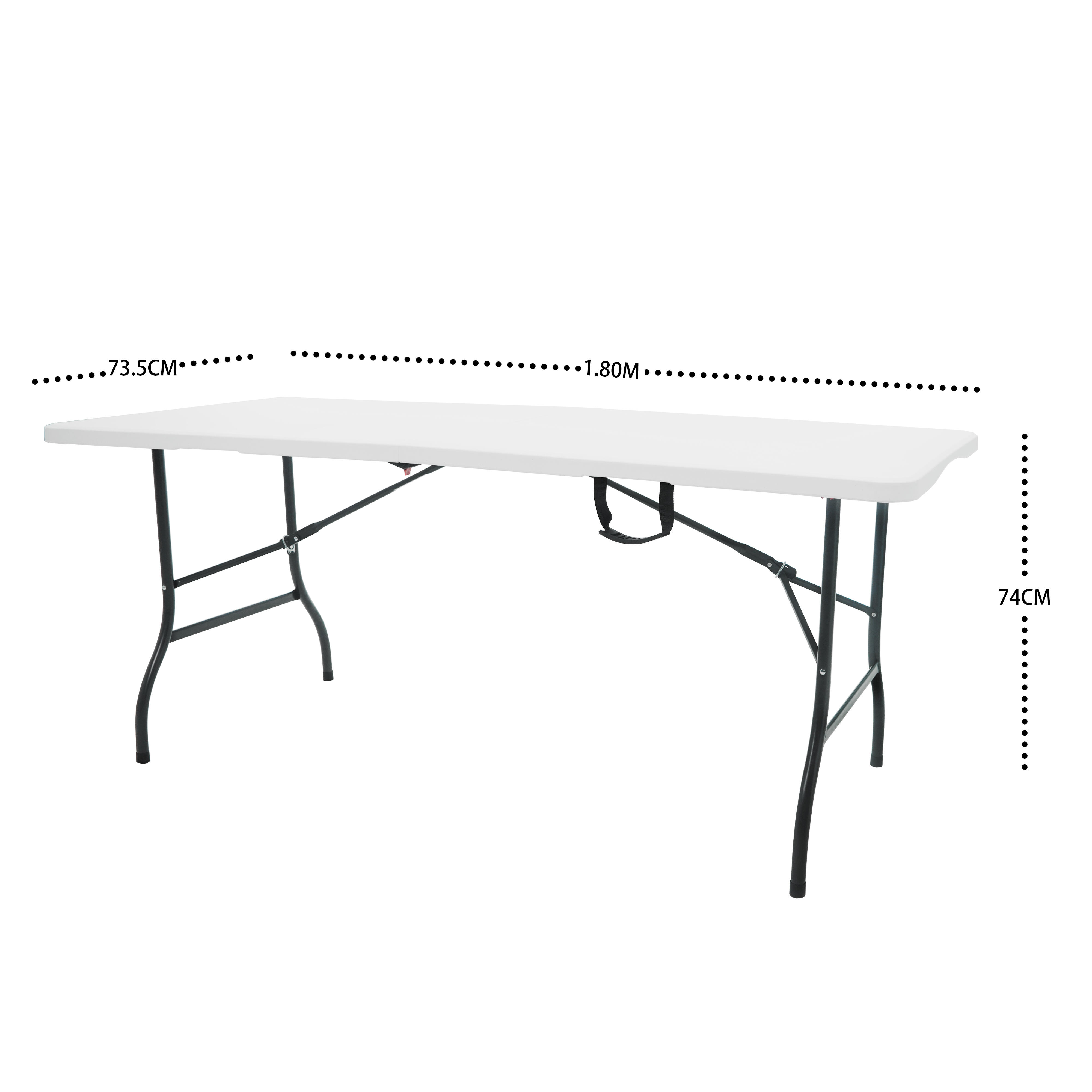 Table de réception pliante Folo rectangulaire, 180x73 cm, 6 personnes - 2