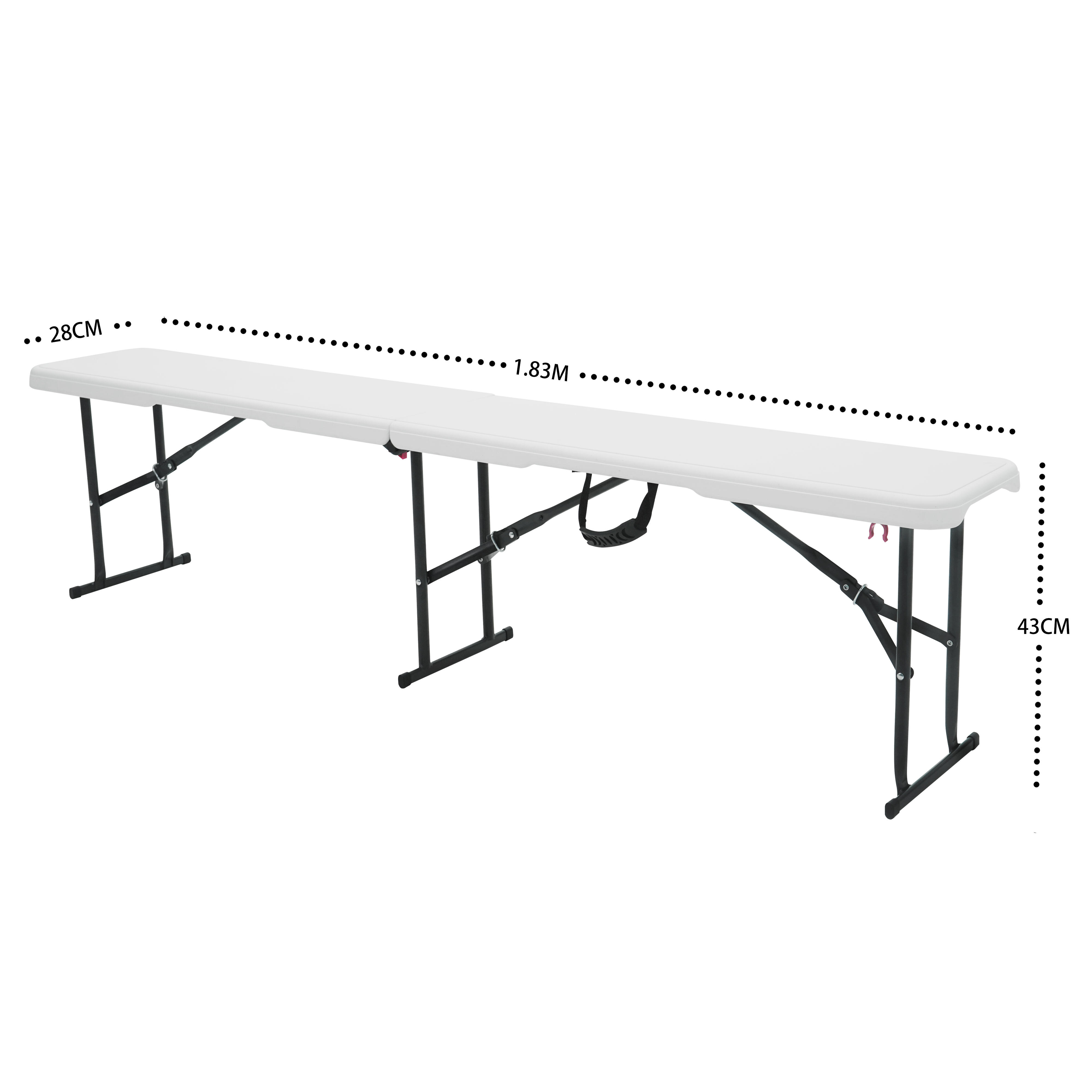 Banc de réception pliant Folo en acier/résine - 3