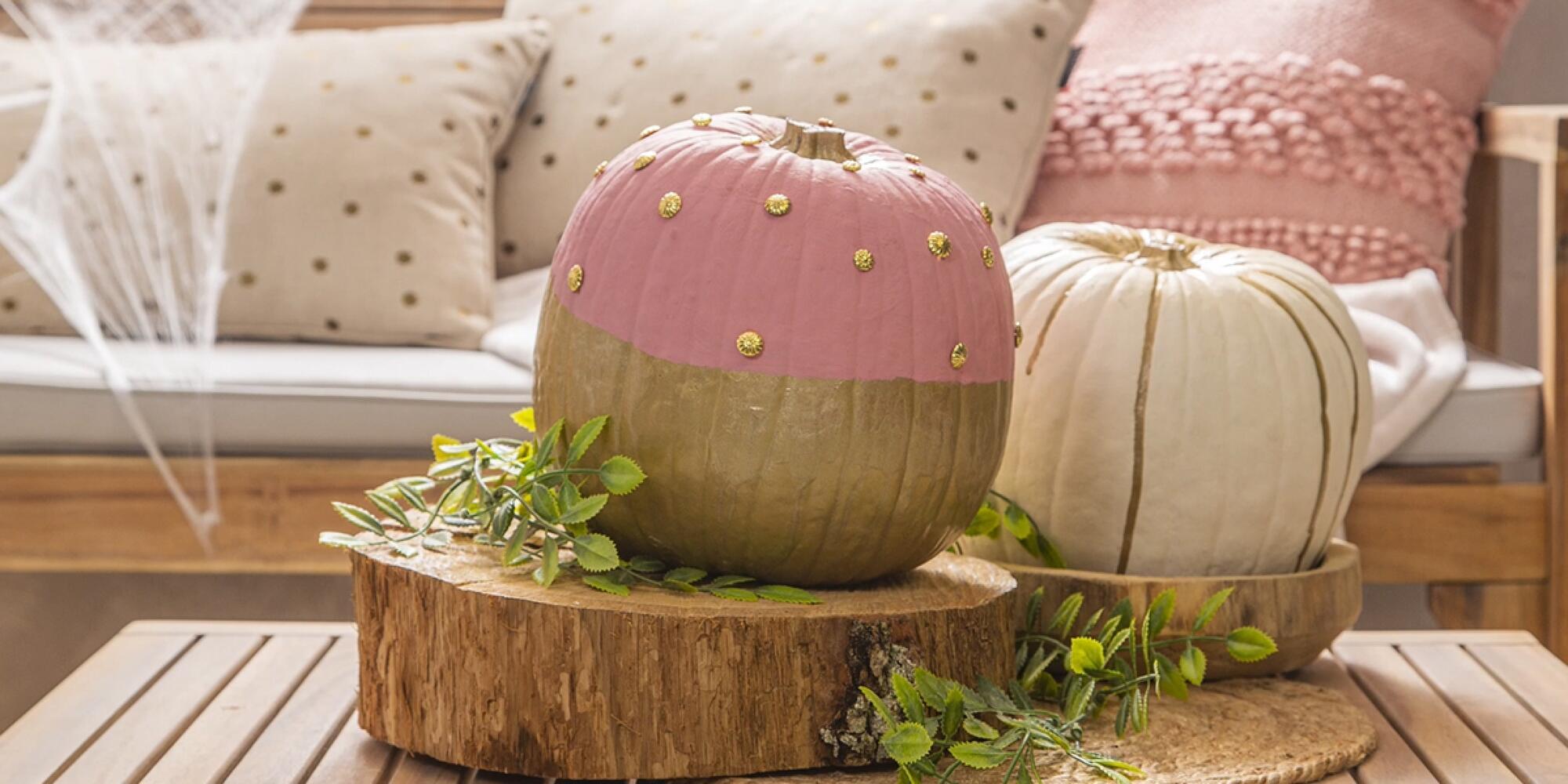 Mini zucche artificiali per Halloween, perfette per