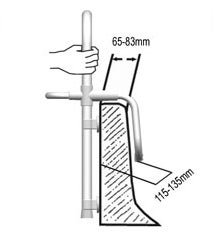 Suporte de apoio para banheira BRANCO - 3