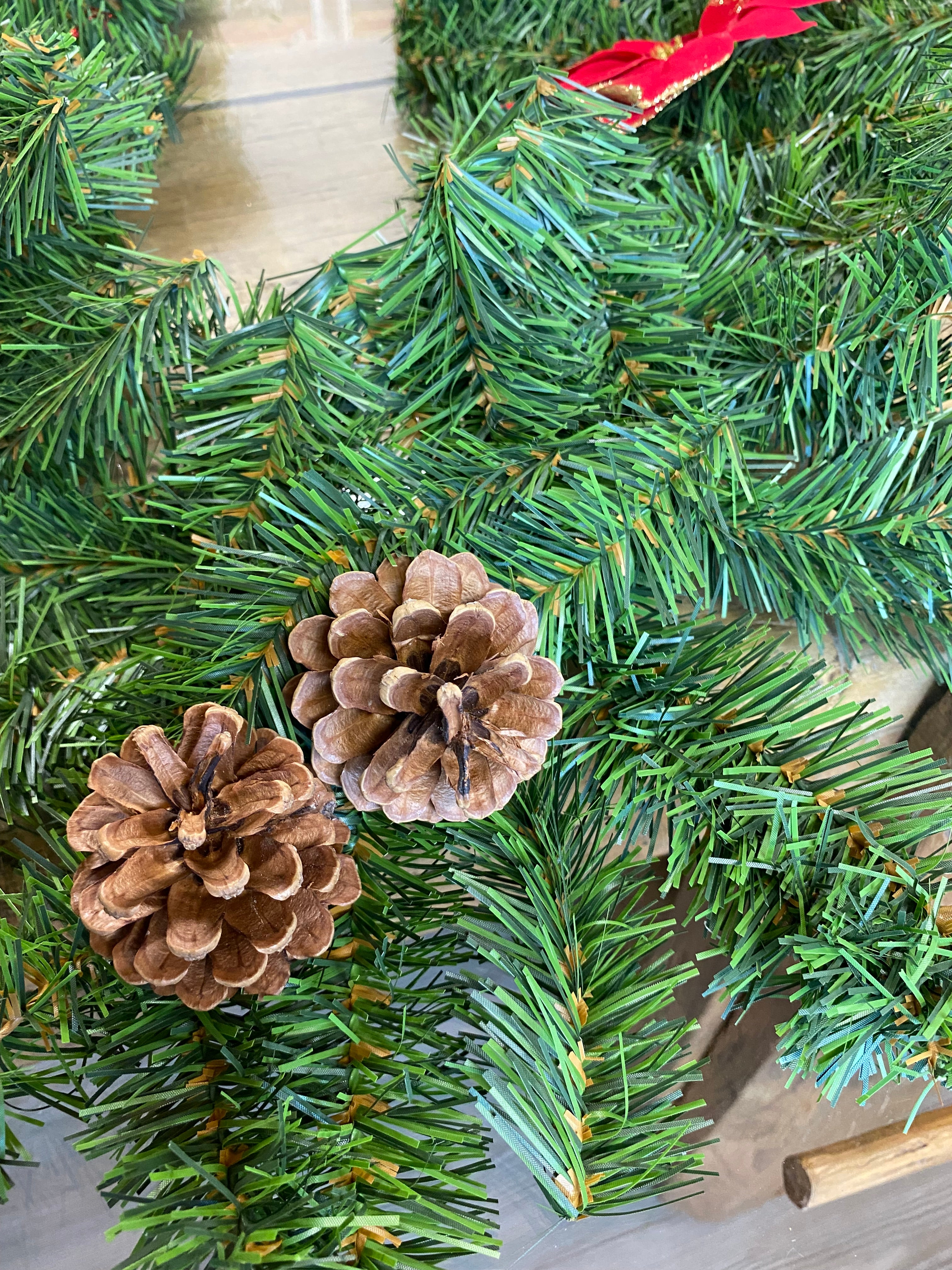 Ghirlanda decorativa natalizia natalizia verde L 220 cm - 2