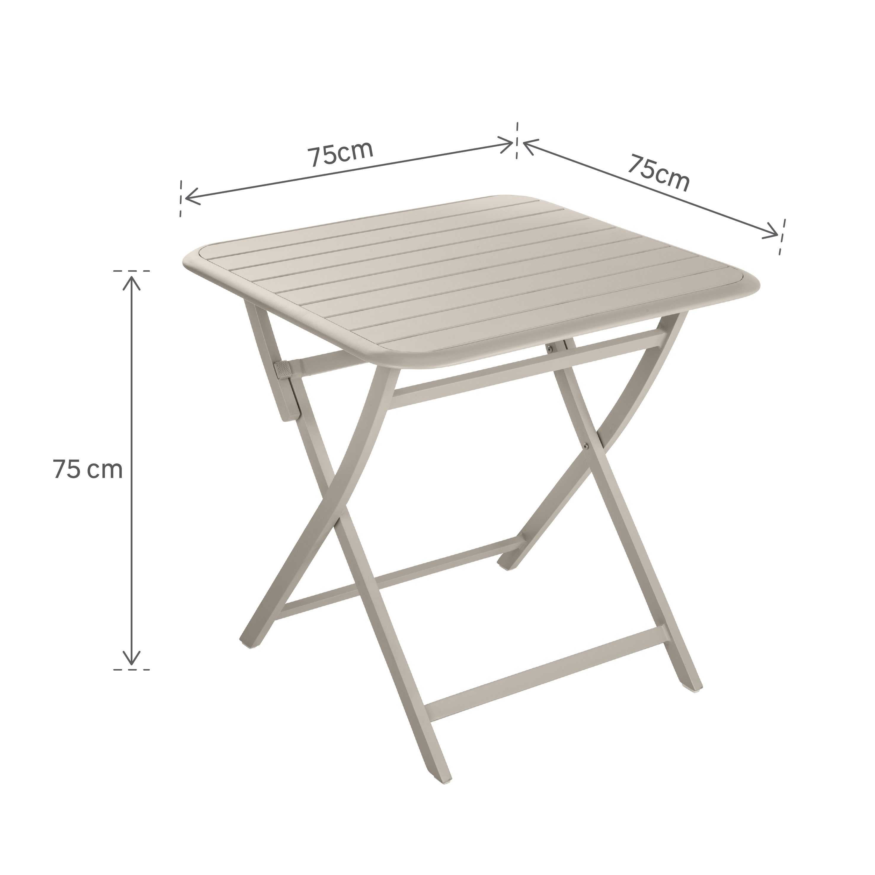 Table pliante Idaho NATERIAL carré 2 personnes - 8