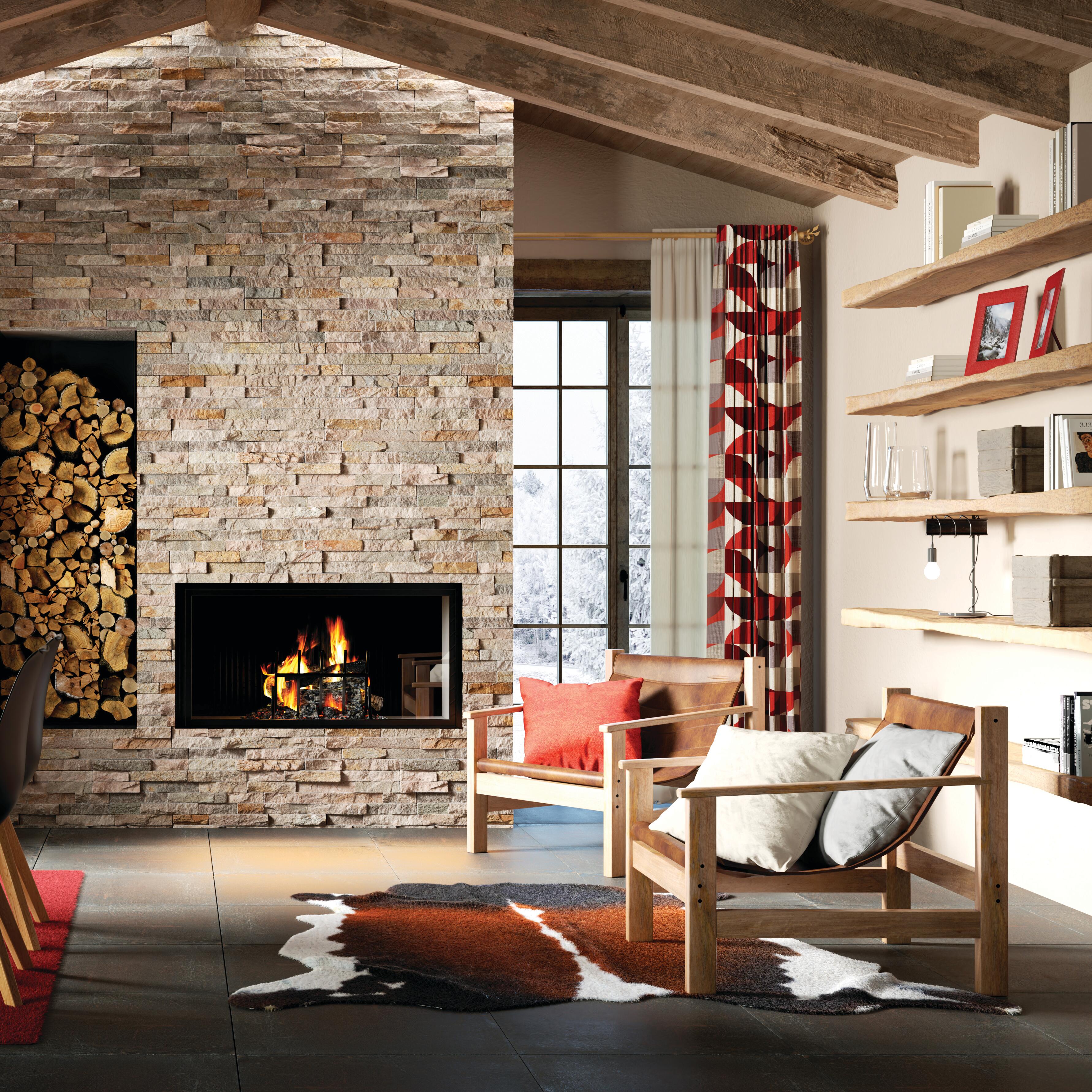 Rivestimento decorativo in pietra Toluca multicolore da interno / esterno 0.54 m² - 4