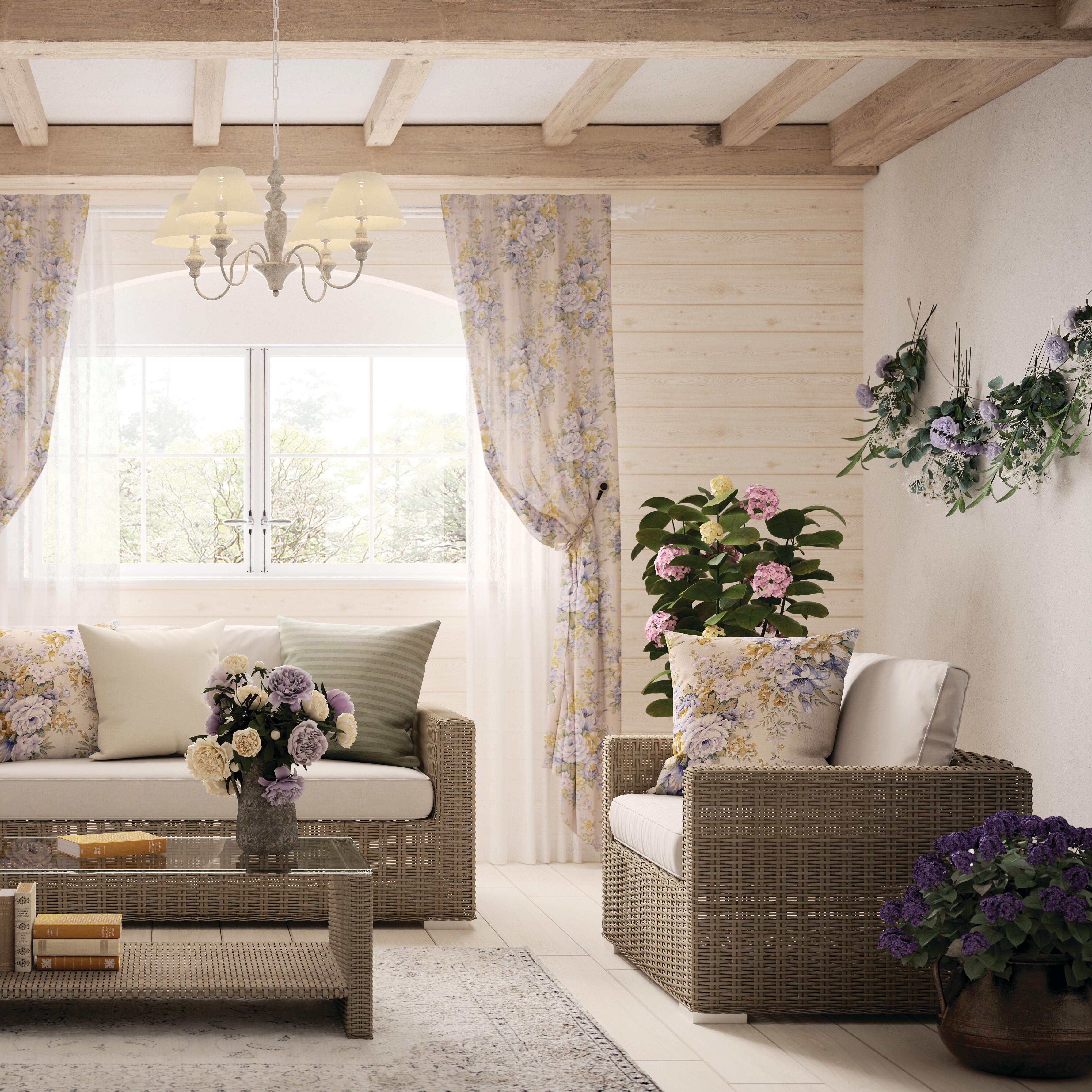 Tappeto Soraya blossom orientale in viscosa crema, L 230 x L 160 cm - 3