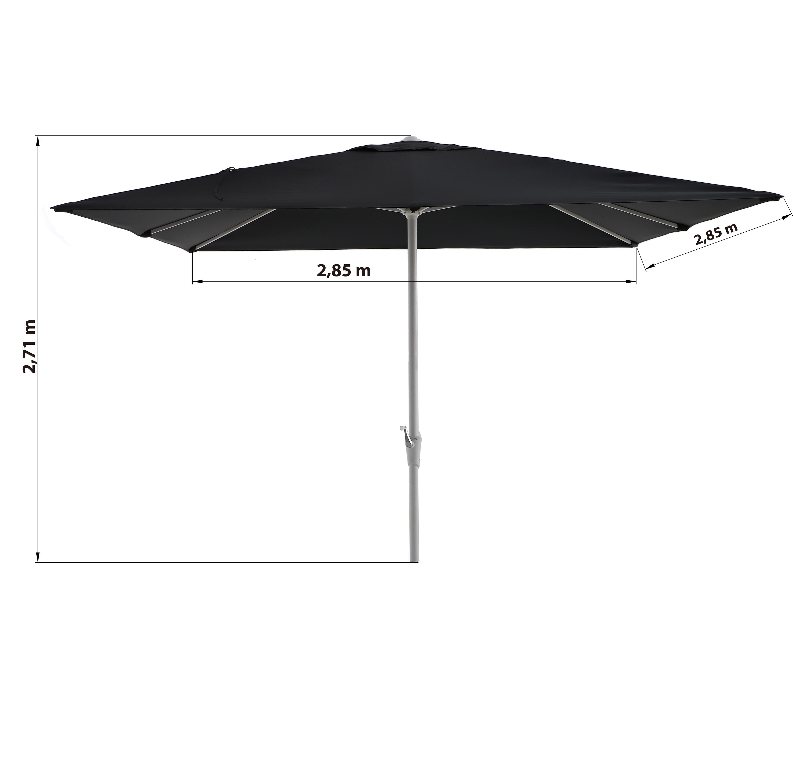 Parasol NATERIAL Aura gris carré - 3