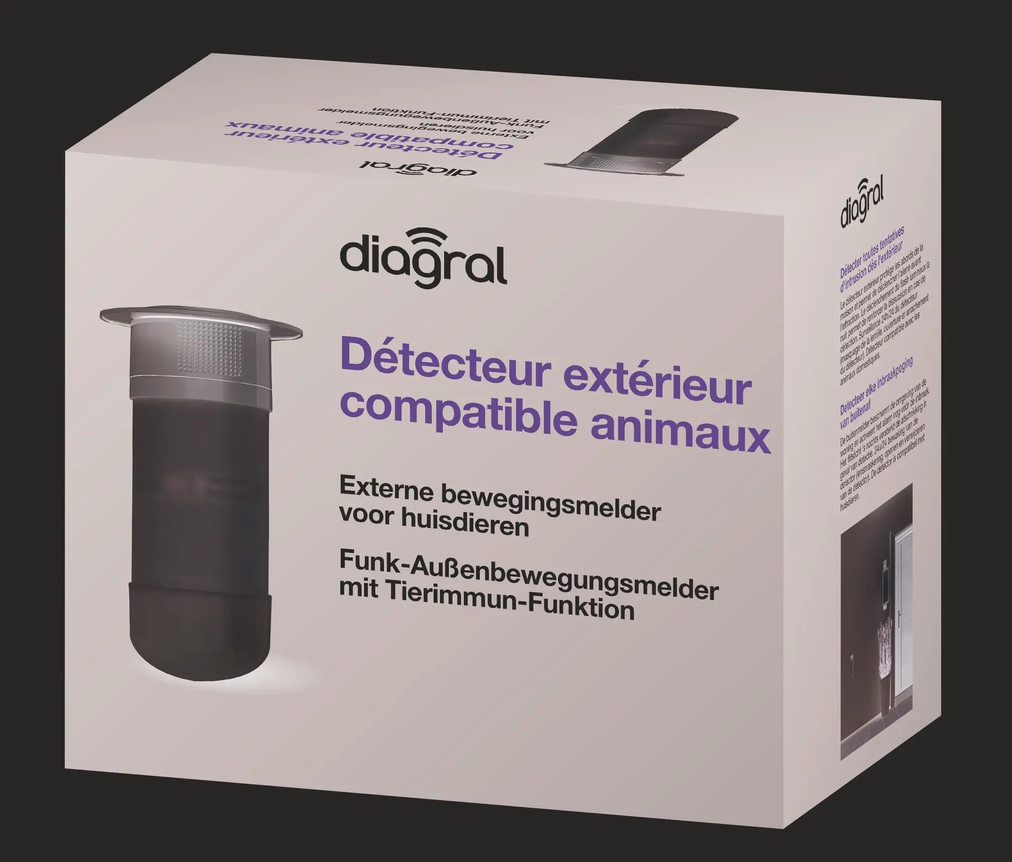 Détecteur Volumétrique Diagral DIAG21AVK - Compatible Animaux, Neuf Scellé, Antivol Pour Alarme