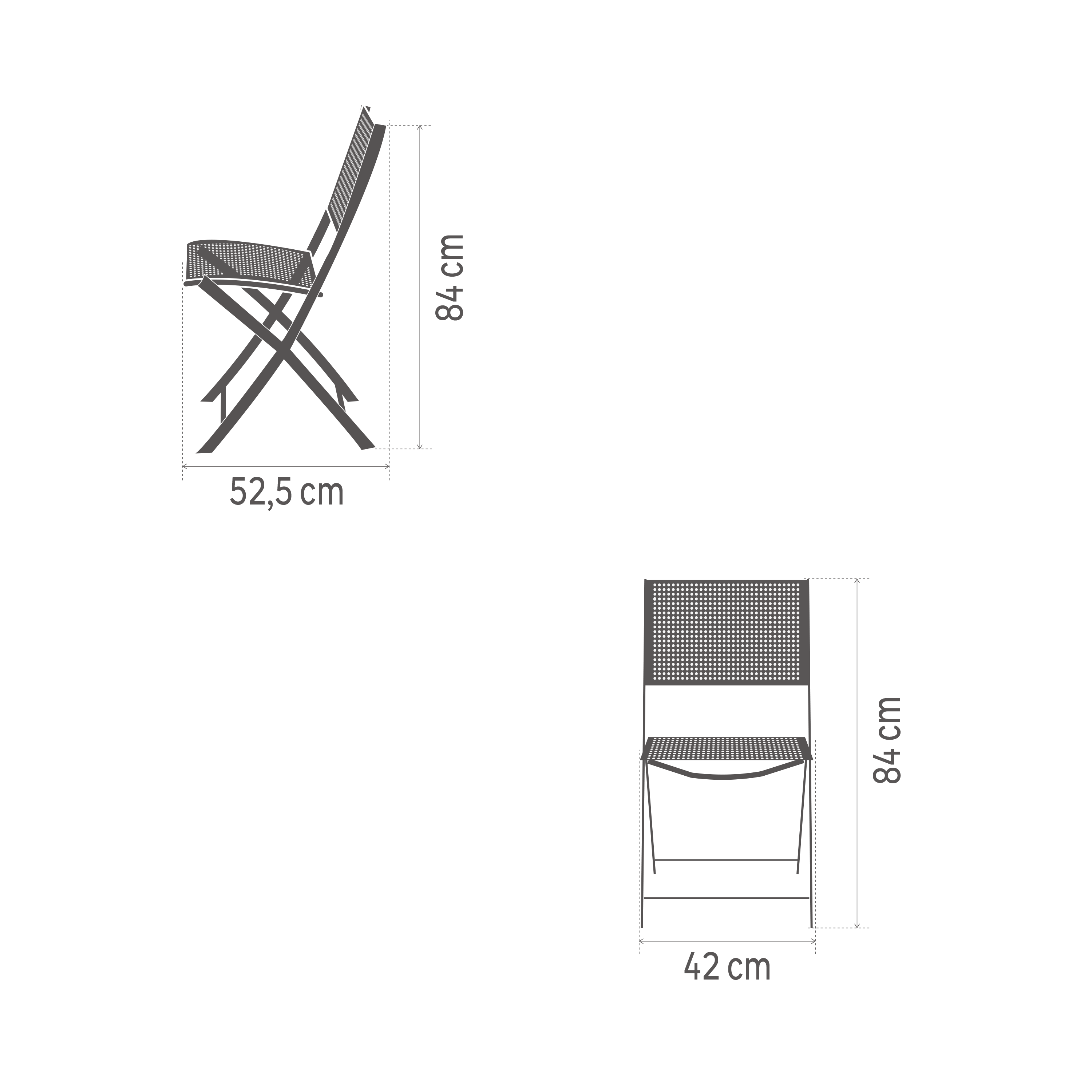 Chaise de jardin NATERIAL Emys en acier bleu - 12