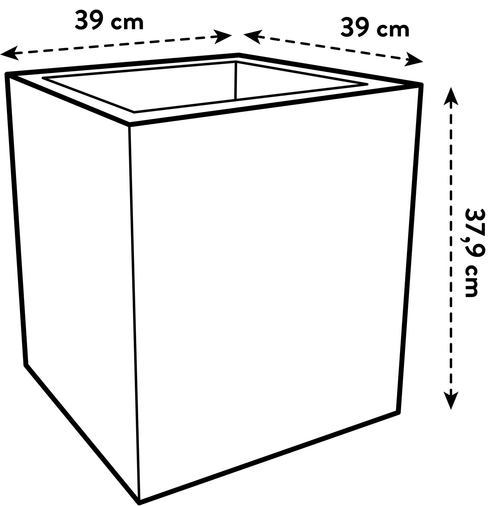 Vaso de resina VIVO NEXT 40CM PRETO - 7