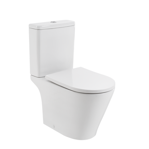 Σετ WC Sensea Lisso επιδαπέδιο Rimless dual αποχέτευσης