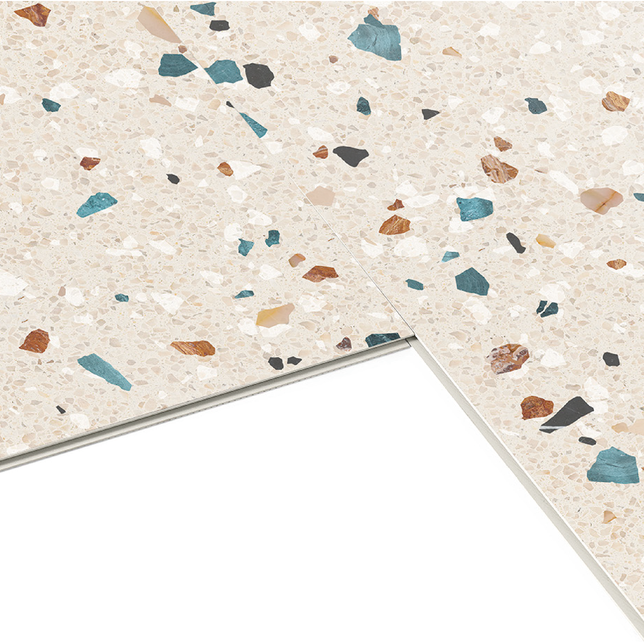 Dalle murale PVC effet terrazzo RENOWALL ARTENS, L.70 x l.40 cm, Ep.4.2 mm - 7