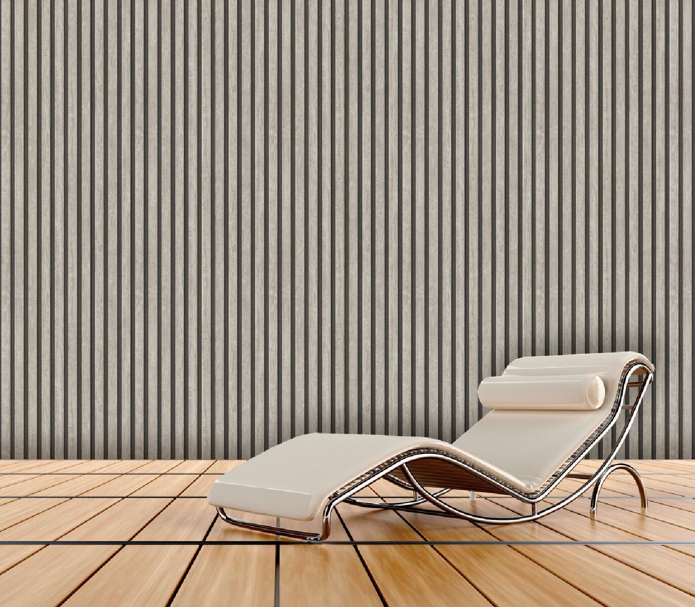 Carta da parati Lamelli bianco, acero, 53 cm x 10.05 m - 2