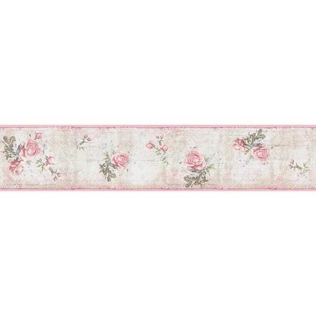 Bordo per carta da parati Country rosa 13.3 cm x 5 m