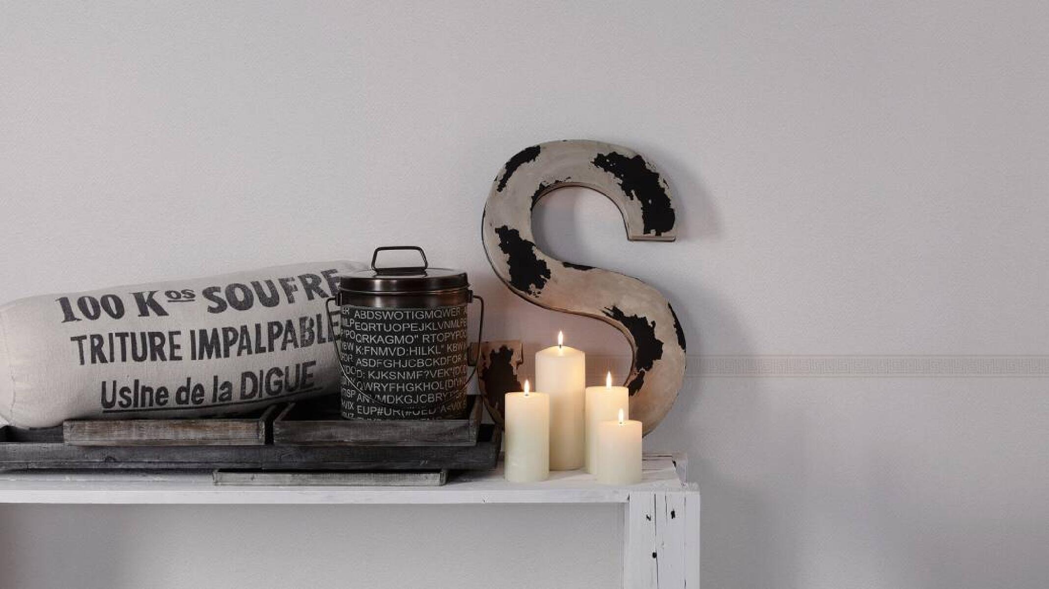 Bordo per carta da parati Micene bianco 4.5 cm x 5 m - 2