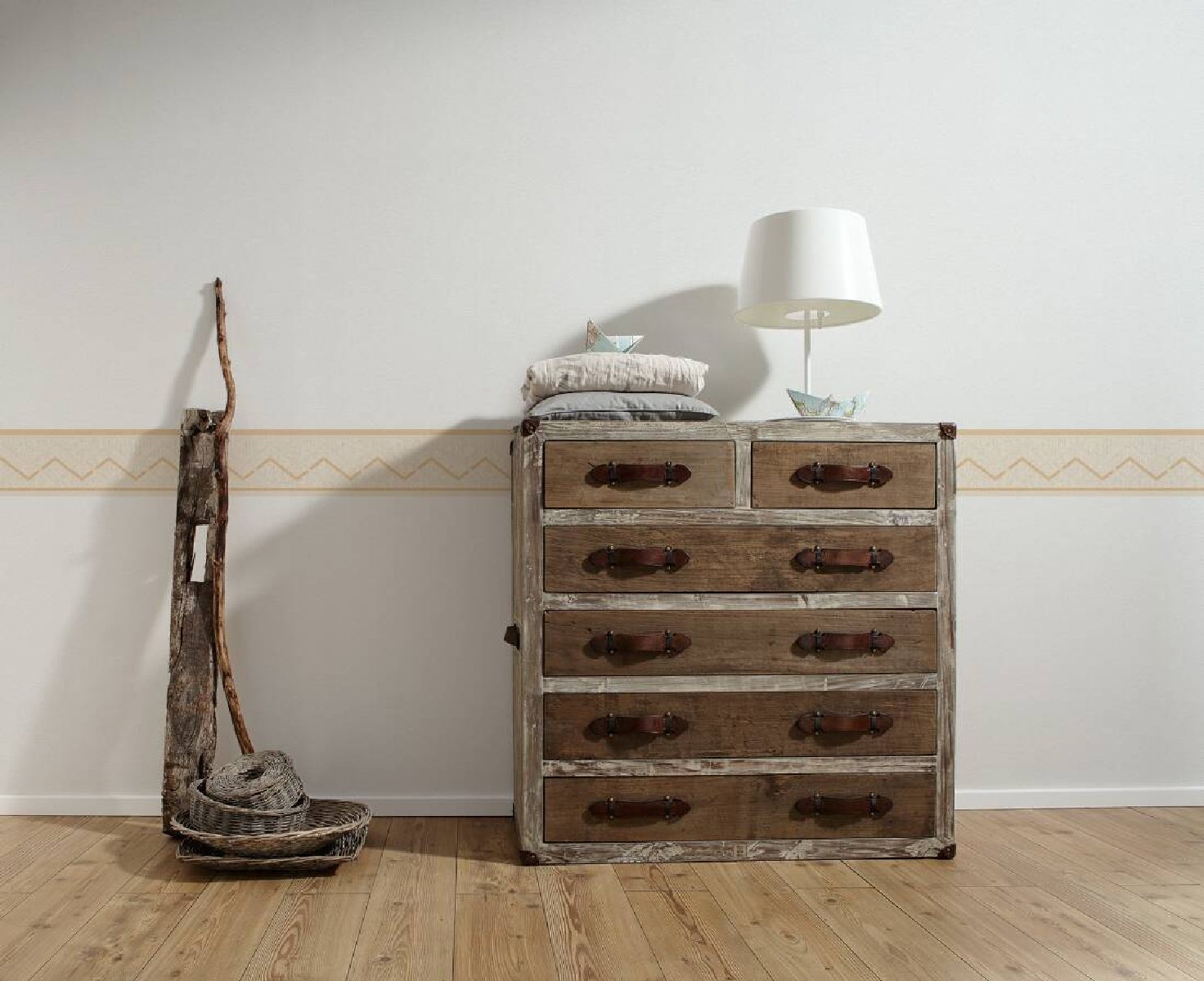 Bordo per carta da parati Losagna beige 13.3 cm x 5 m - 2