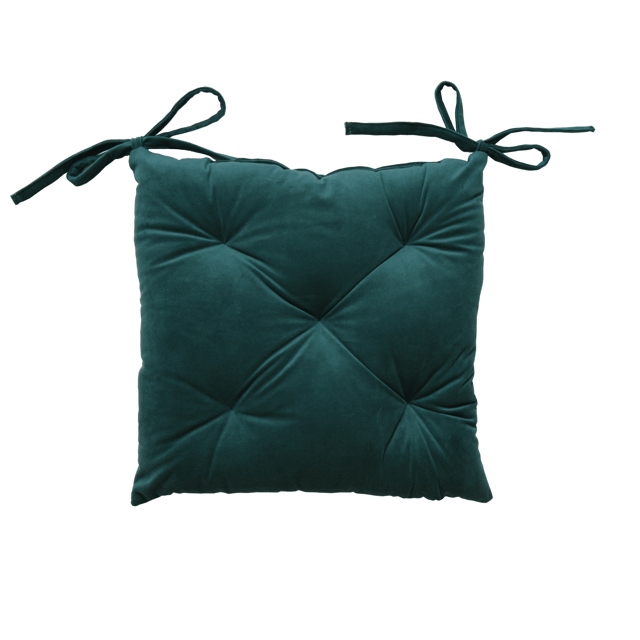 Poduszka na krzesło Loic zielona 40 x 40 x 6.5 cm Inspire