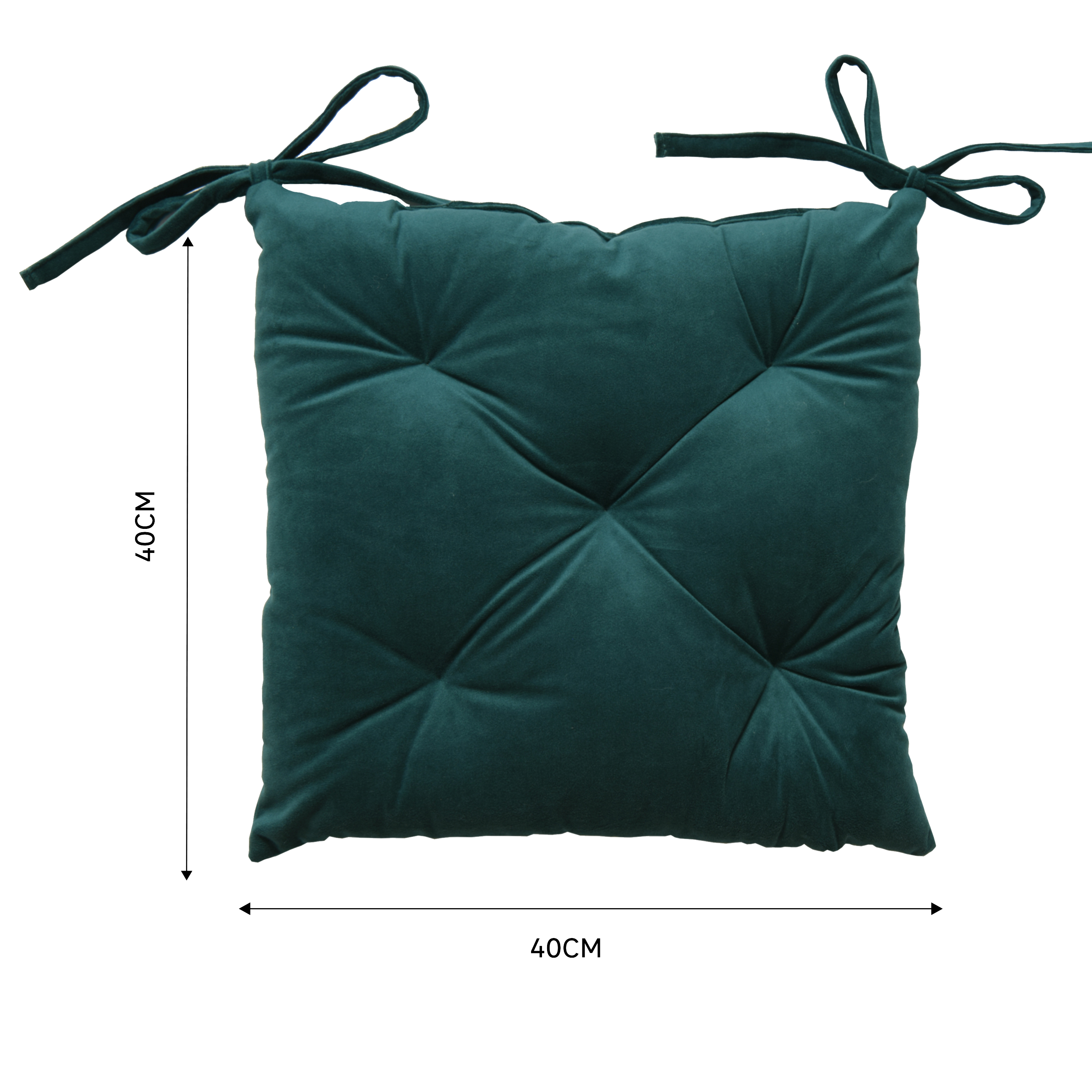 Poduszka na krzesło Loic zielona 40 x 40 x 6.5 cm Inspire - 15