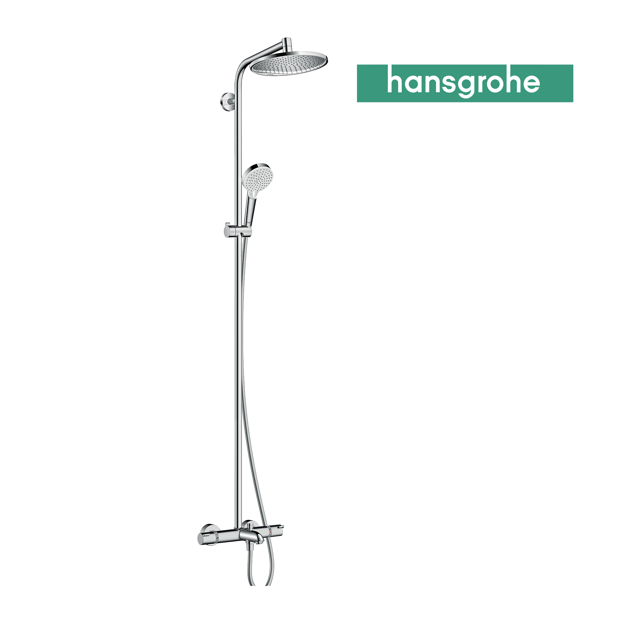Columna de bañera termostática hansgrohe crometta s240 gris cromado