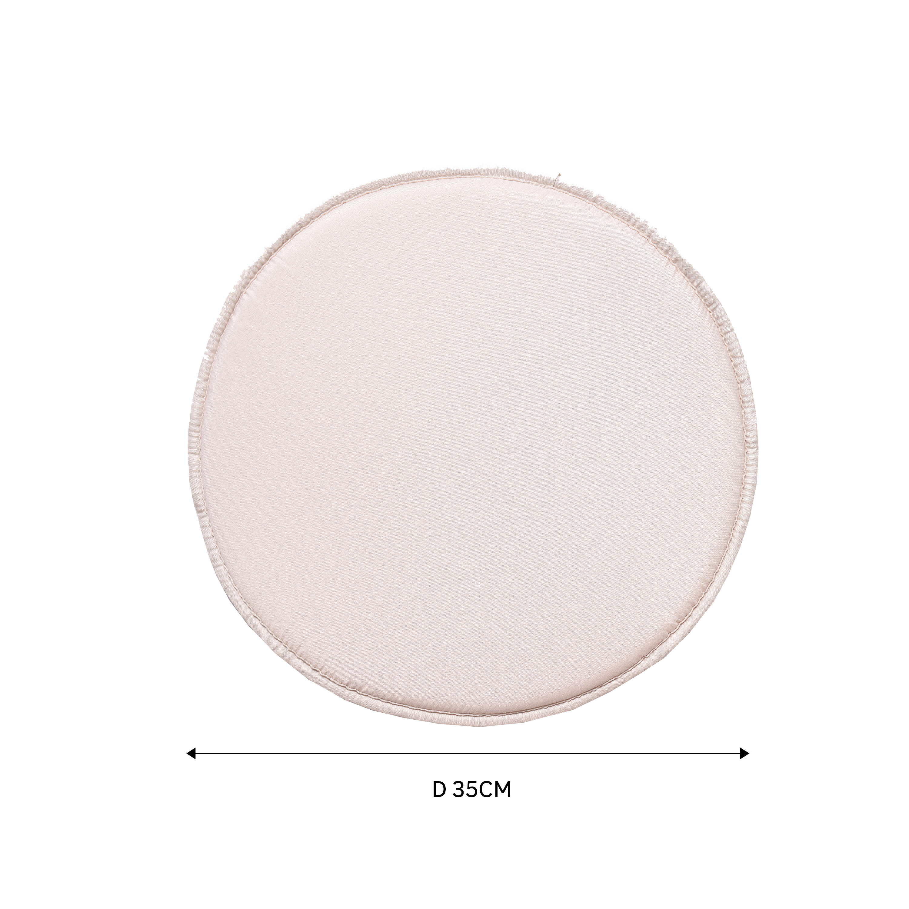 Cuscino per sedia in poliestere beige Ø 35 x Sp 1.5 cm - 4