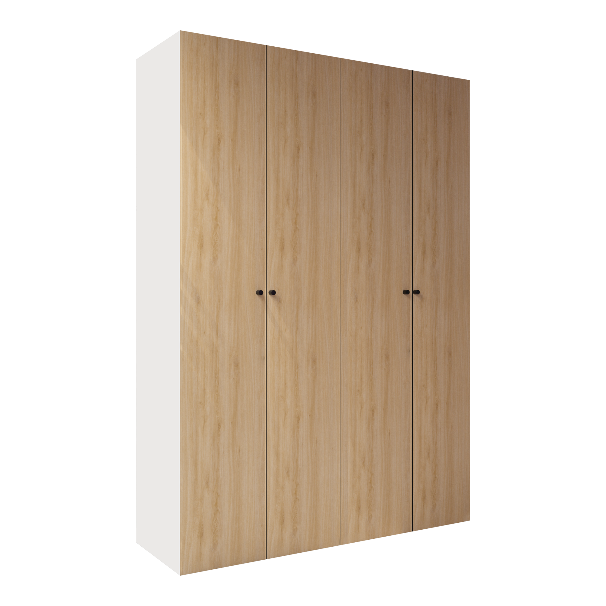 Armario ropero puerta abatible spaceo home mallorca roble 160x240x60 cm