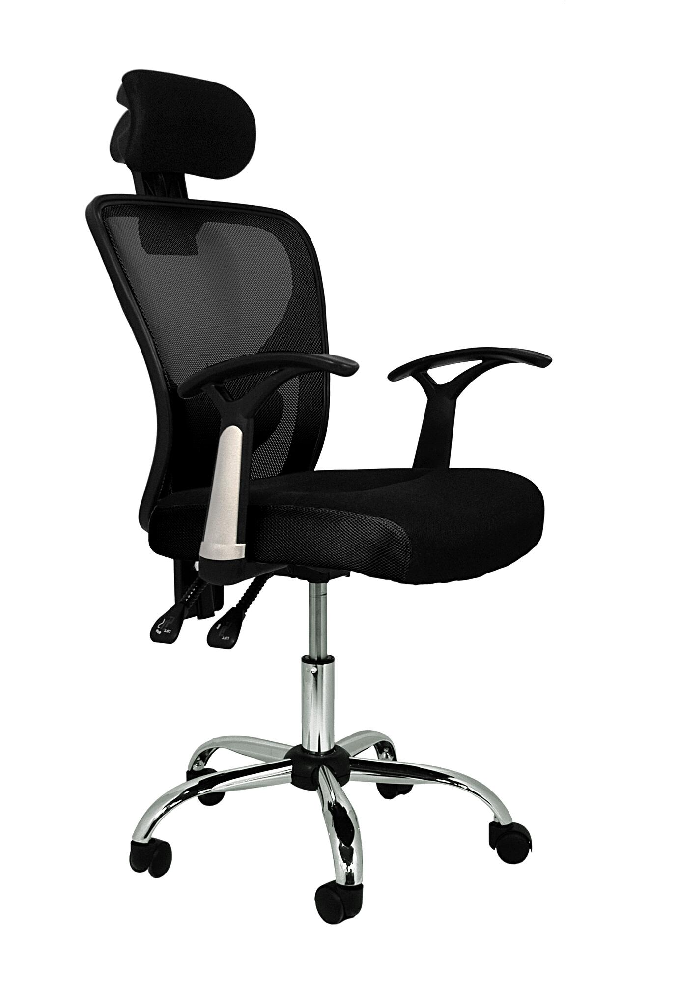 Silla escritorio carla negro 64x67x117 cm (ancho x fondo x altura máxima)