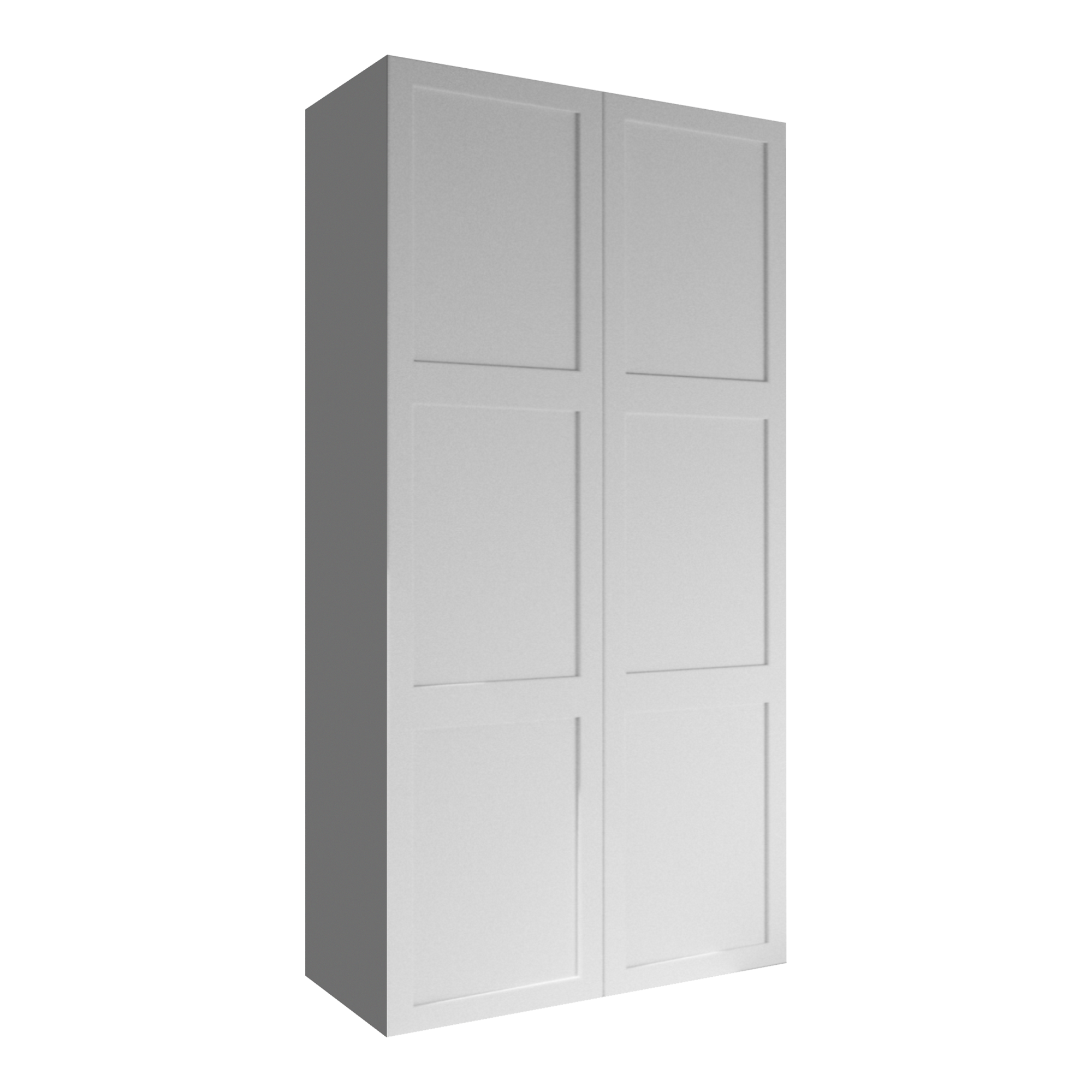 Armario ropero puerta abatible spaceo home yakarta blanco 120x240x60 cm
