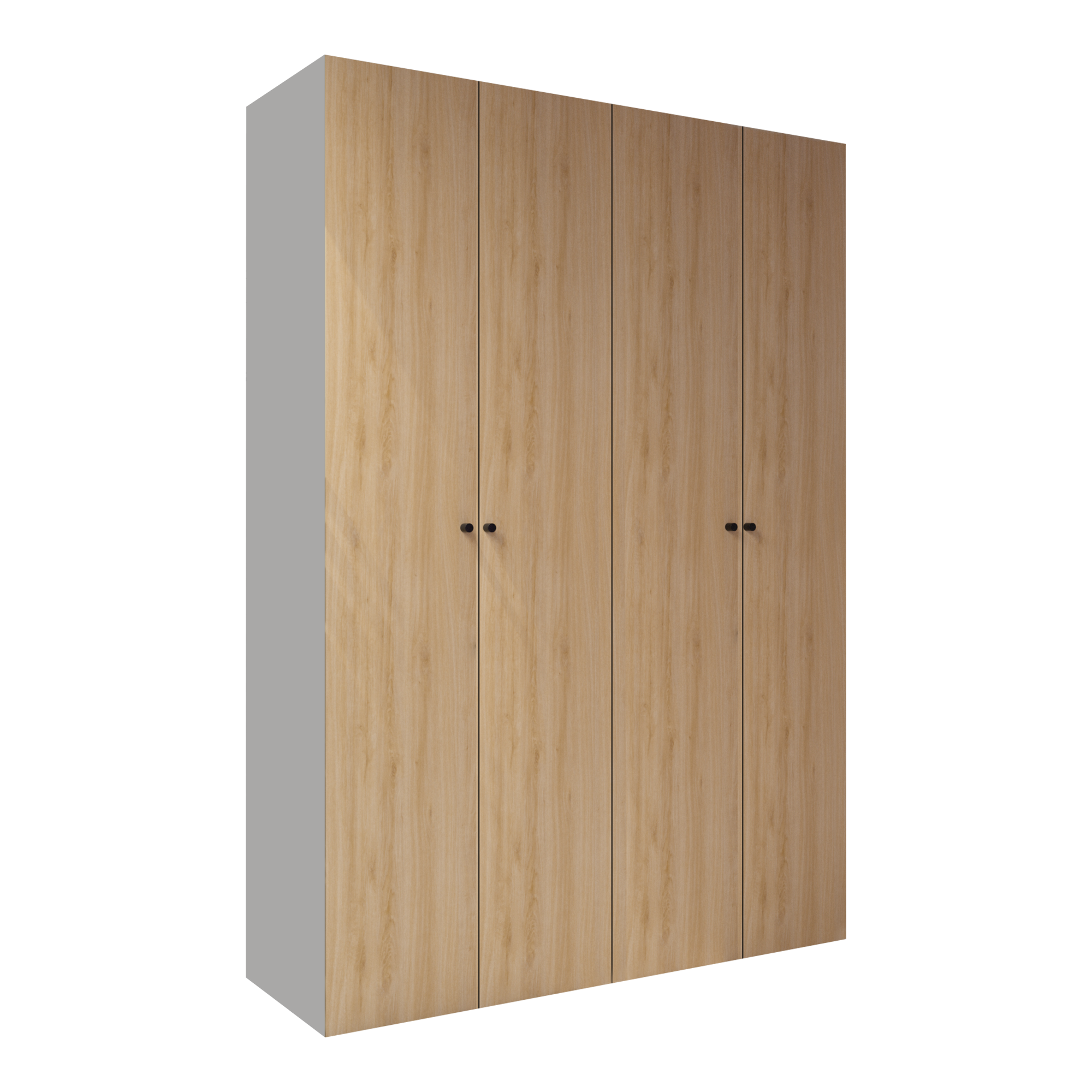 Armario ropero puerta abatible spaceo home mallorca roble 160x240x60 cm