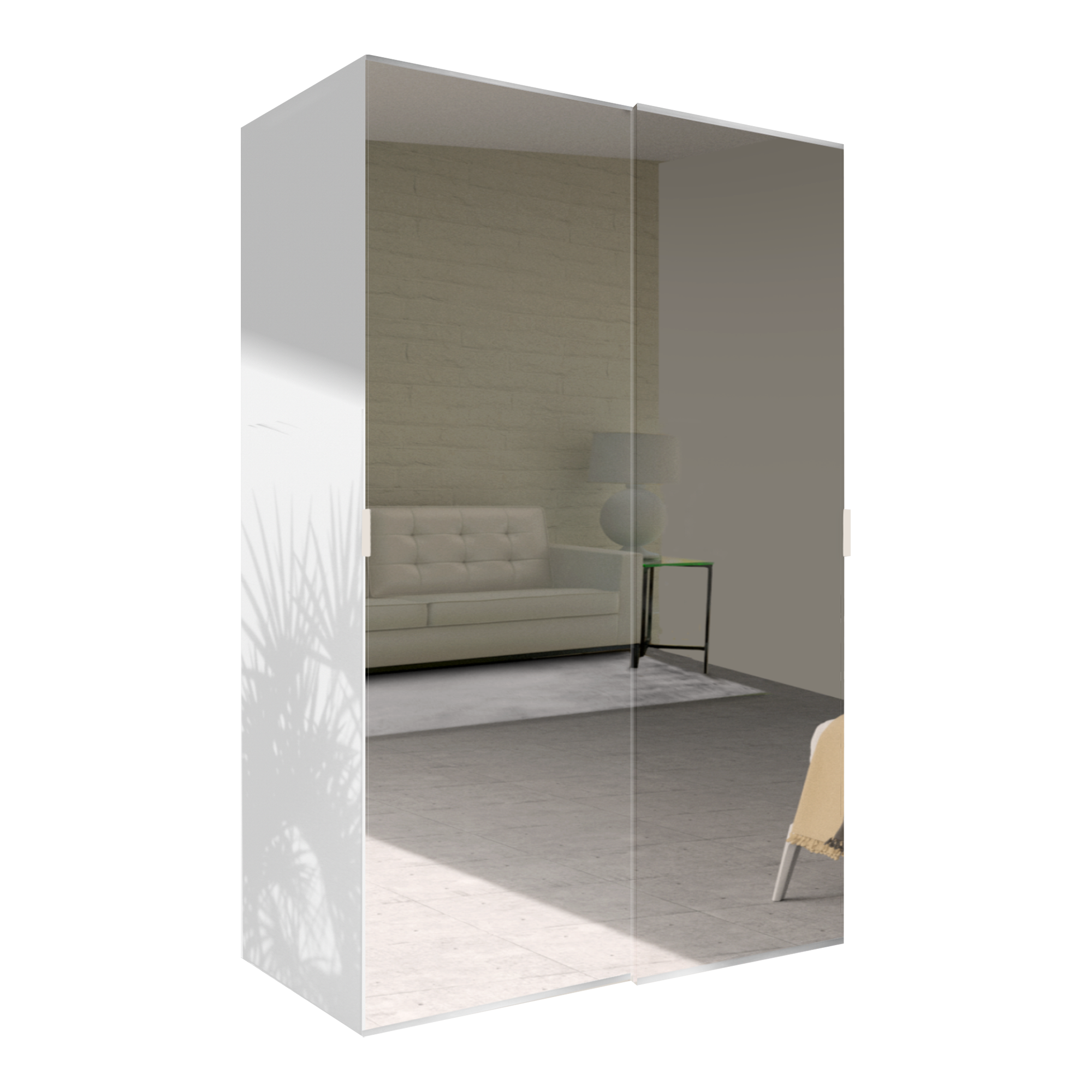 Armario puerta corredera spaceo home doha 160x240x60cm incoloro