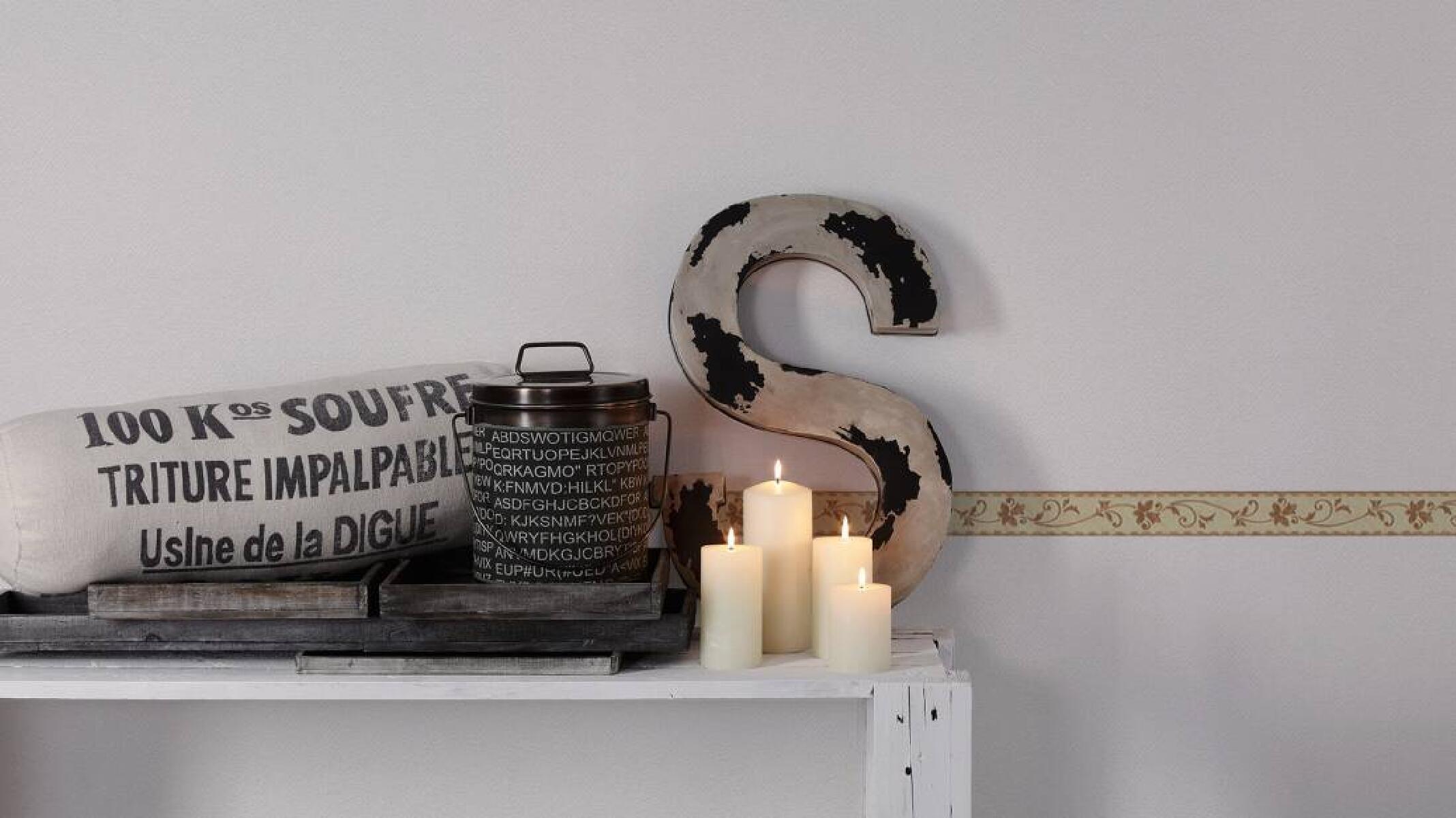 Bordo per carta da parati Tralcio beige 5.3 cm x 5 m - 2