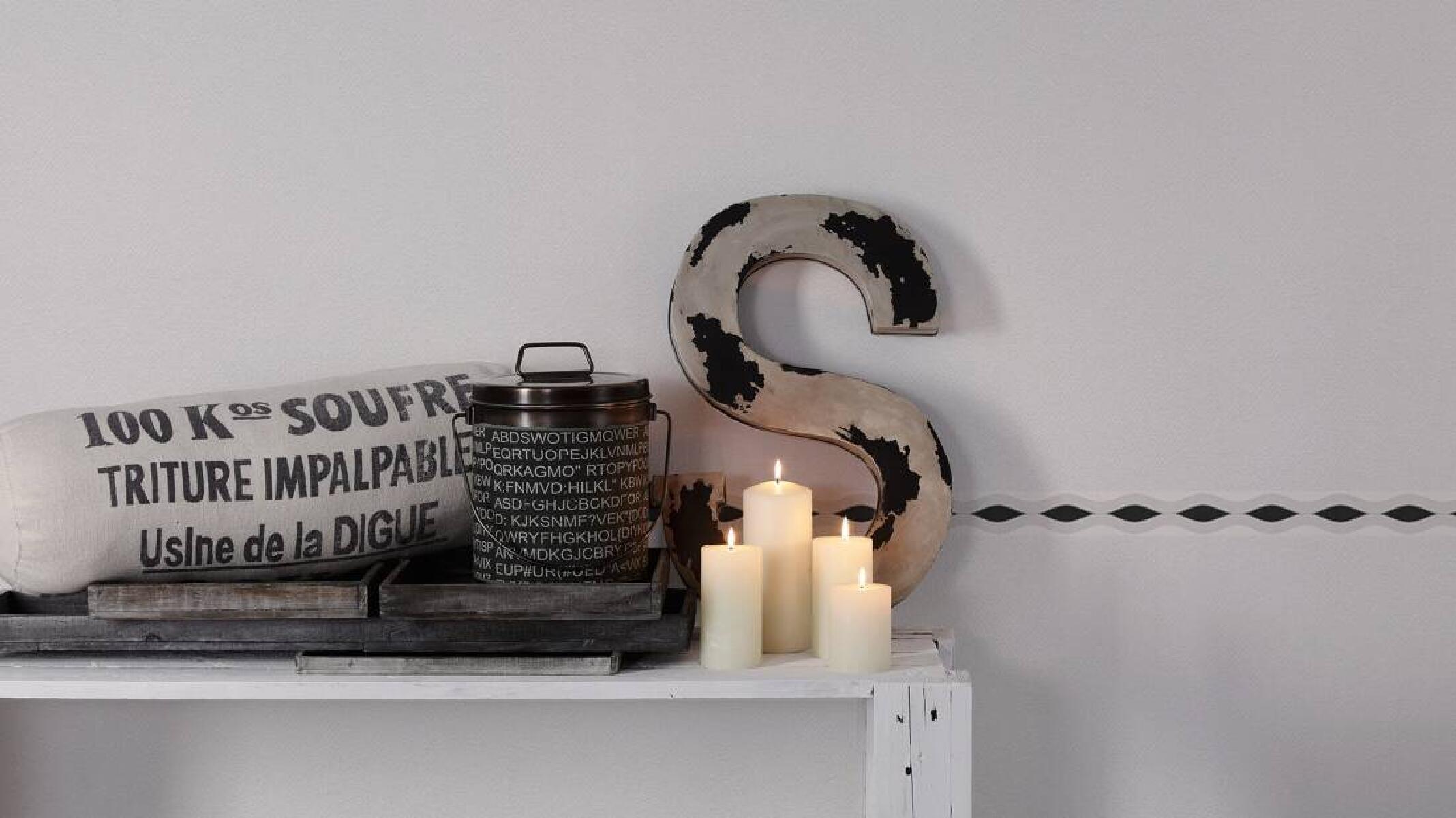 Bordo per carta da parati Onde bianco 5.3 cm x 5 m - 2