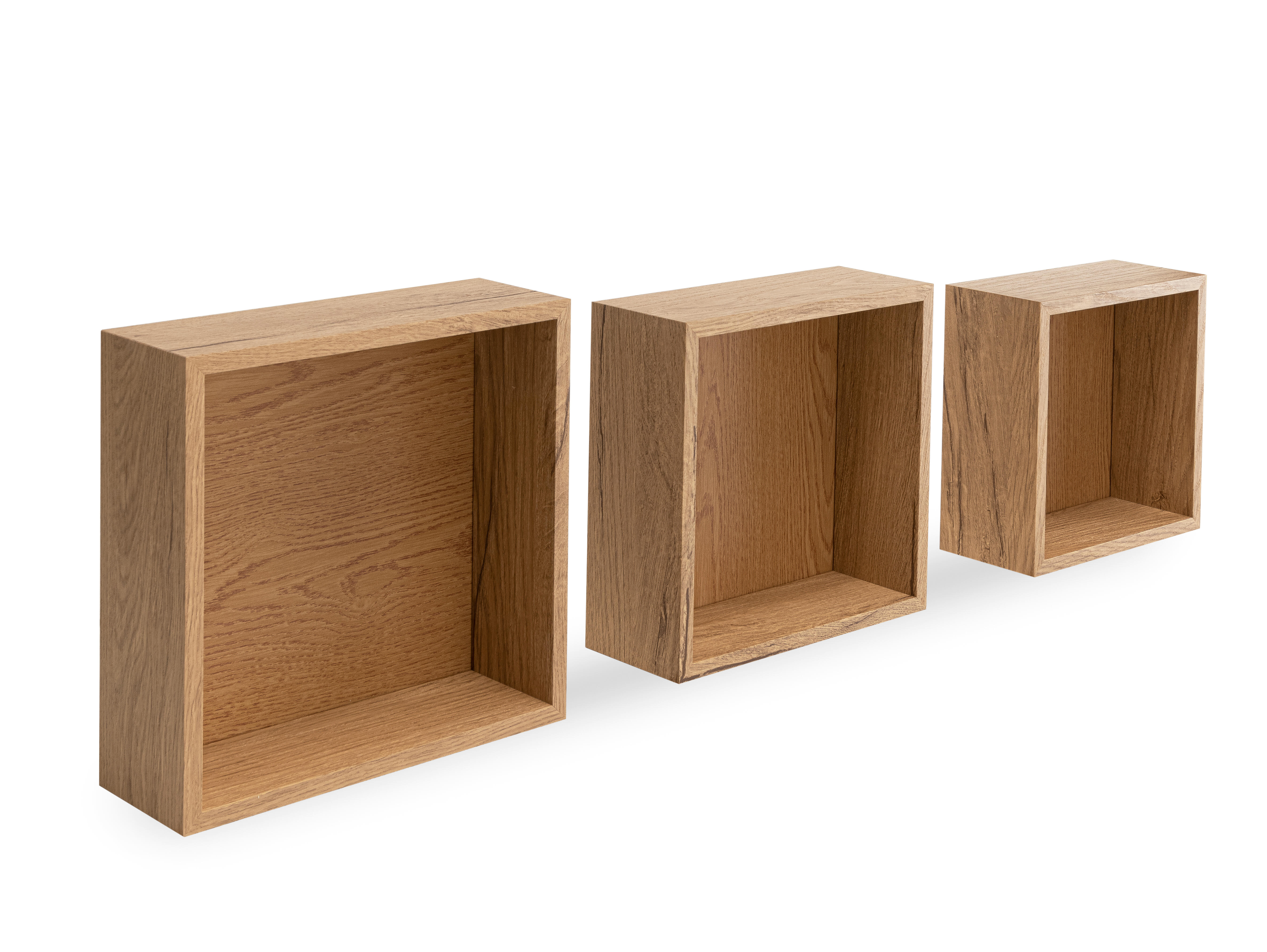 Etagère cube Kalisi décor chêne wotan, L.29 x H.29 x P.7 cm | Leroy Merlin