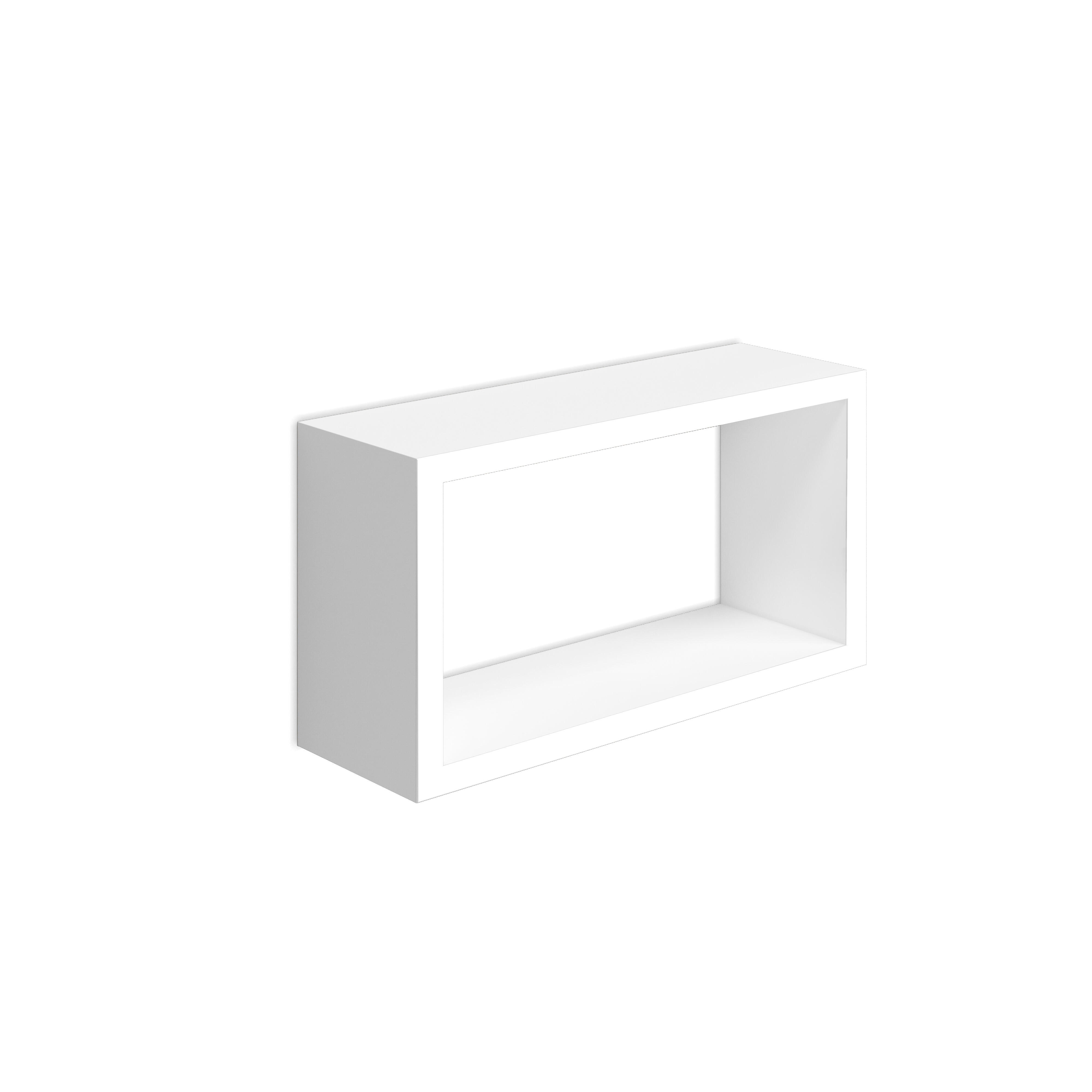 Etagère cube Marisa blanc mat L.35 x H.21 x P.15 cm, Ep.18 mm | Leroy ...