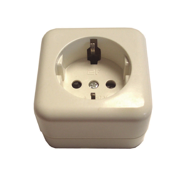 Tomada 2P+T saliente BF BRANCO