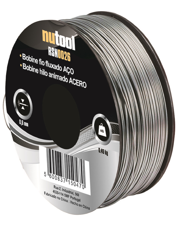 Bobine de fio fluxado 0.6MM 450G AÇO