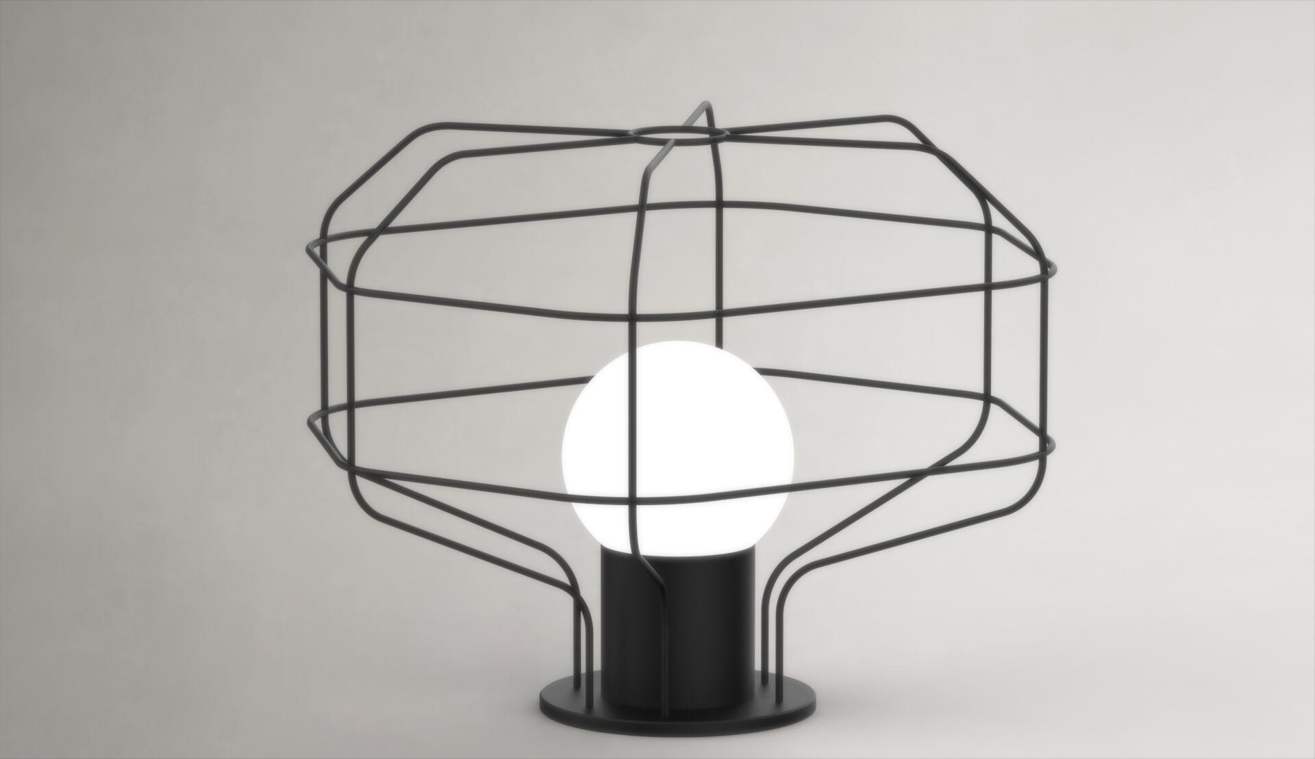 MILOOX Lampada da tavolo Wire E27