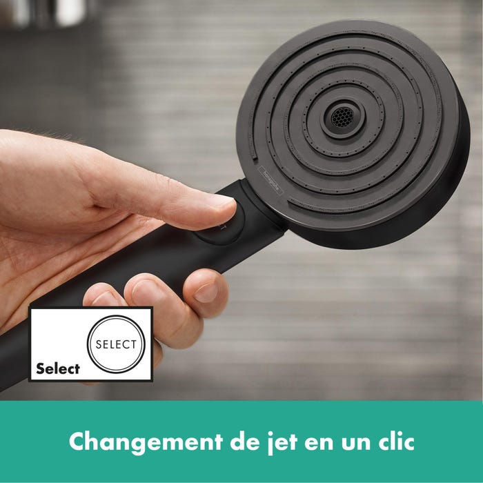 Changement de jet rapide pommeau douche pulsify